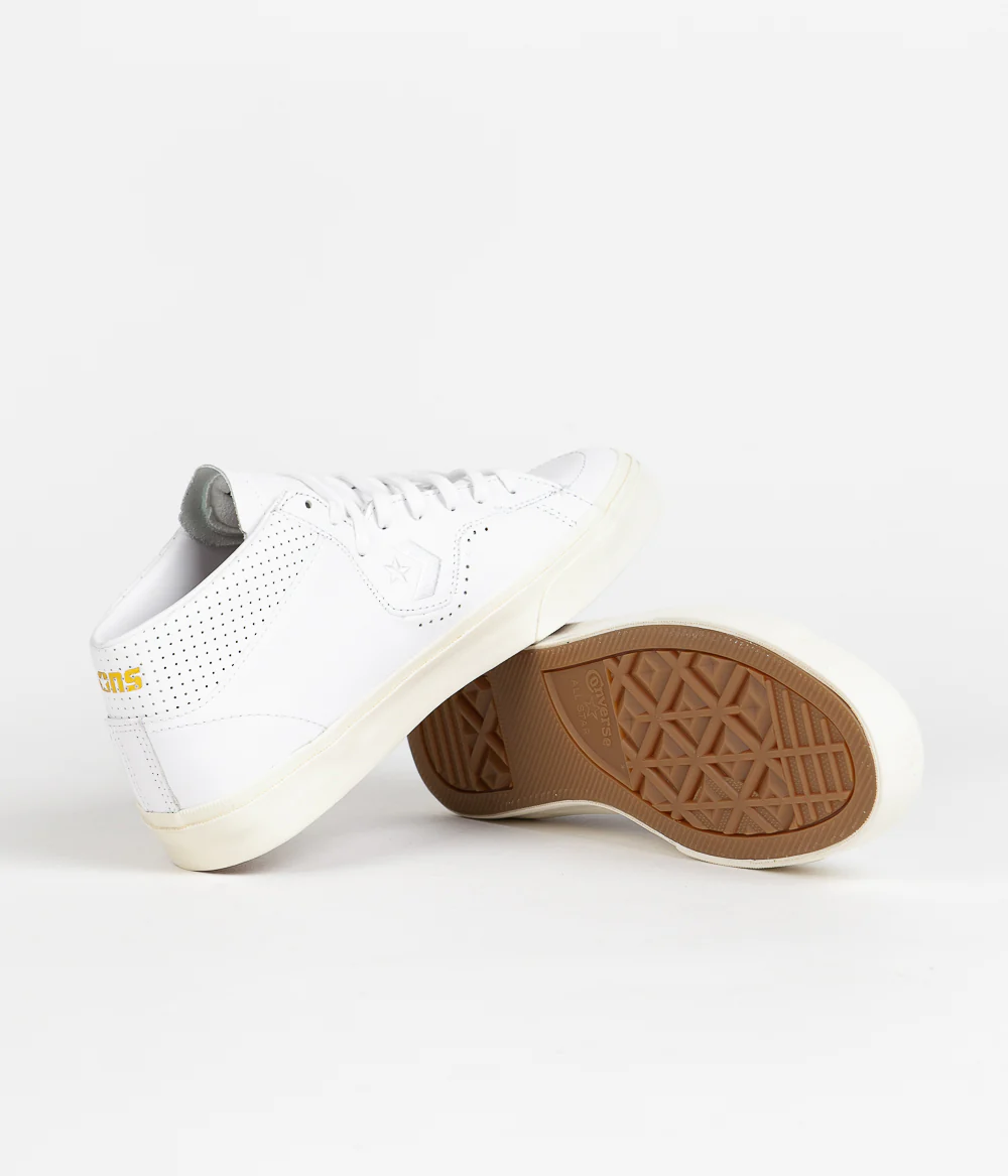 Converse Louie Lopez Pro Mono Leather Shoes - White / White / Egret - Image 5