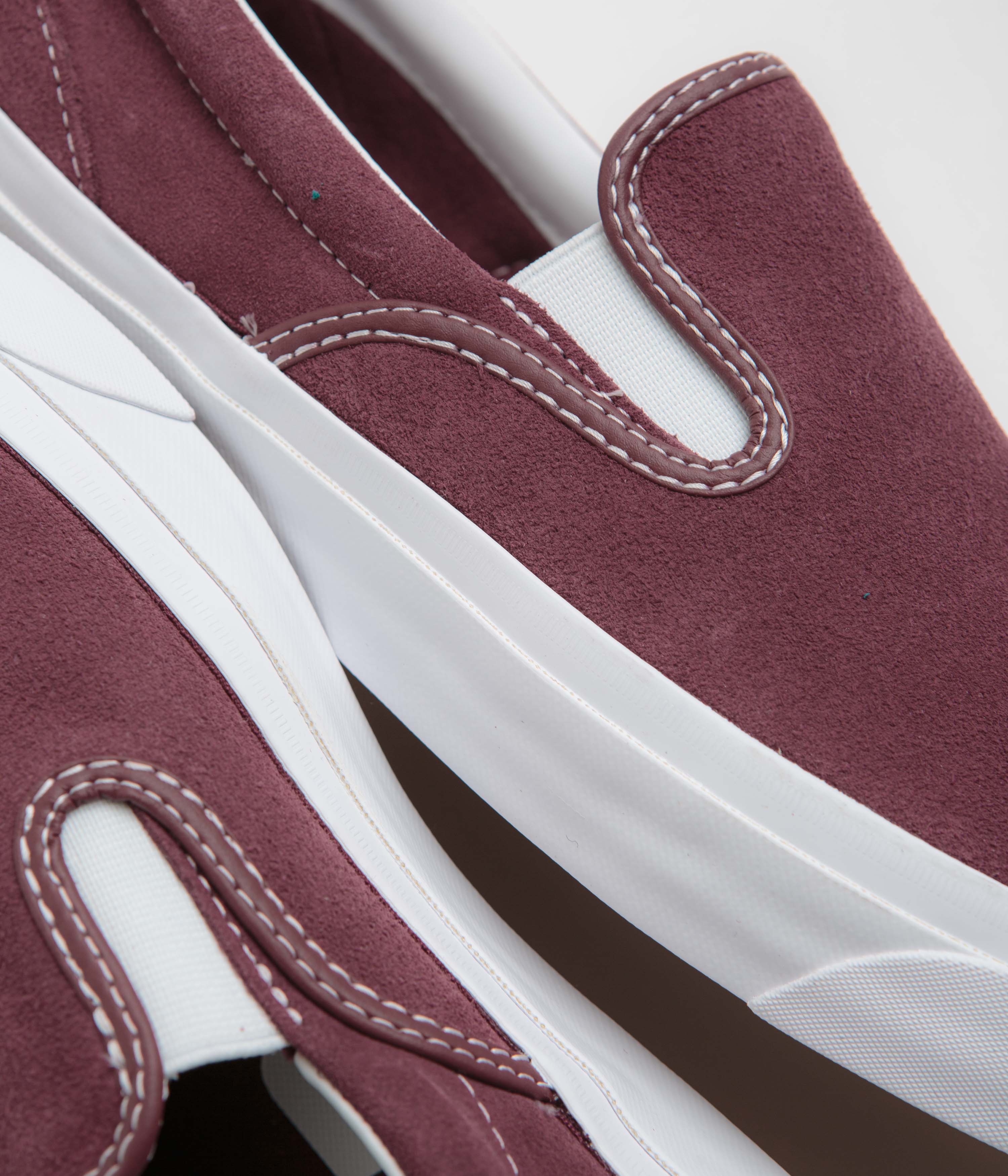 Converse One Star CC Slip Pro Shoes - Deep Bordeaux / White / White - Image 3