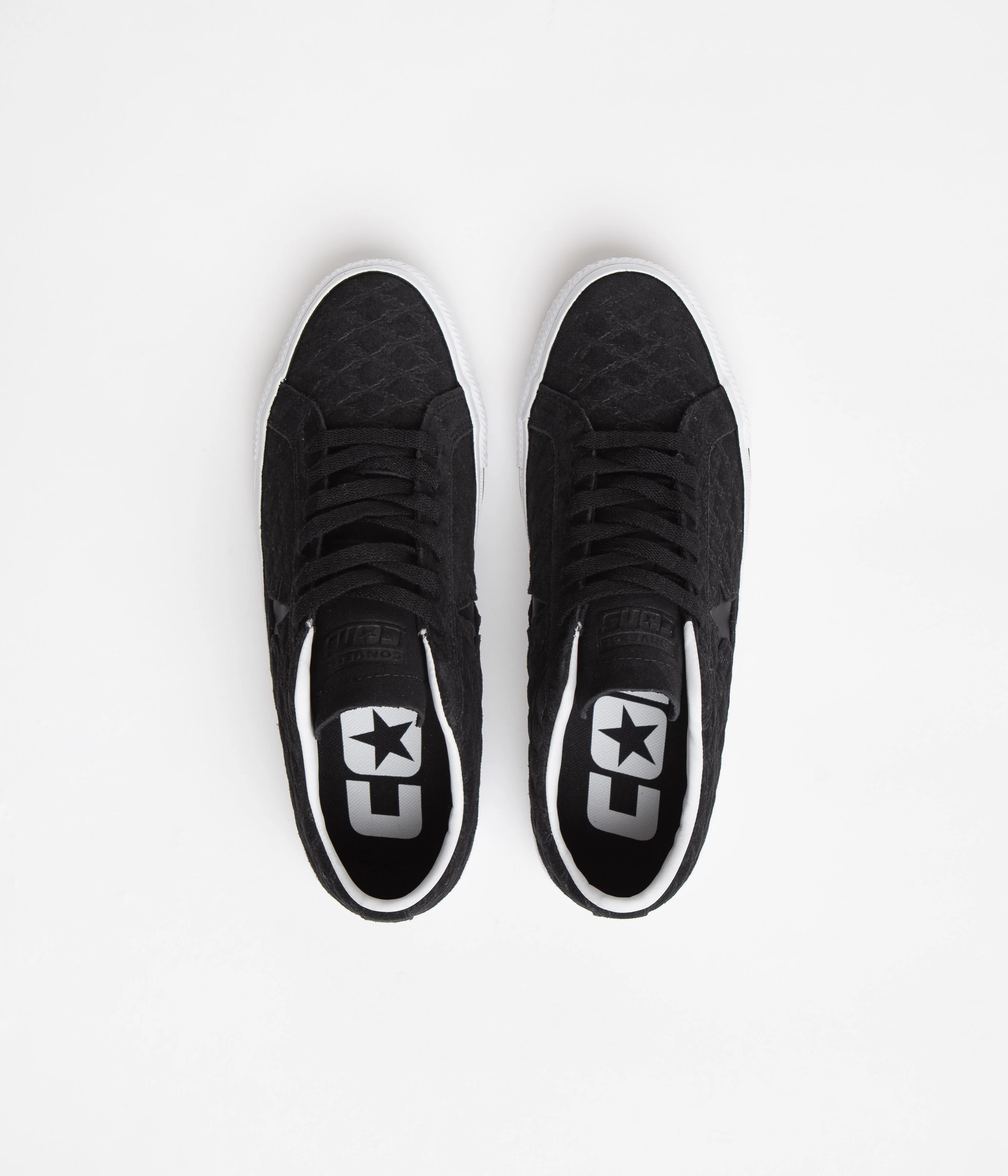Converse One Star Pro Bones Ox Shoes - Black / Black / White - Image 7