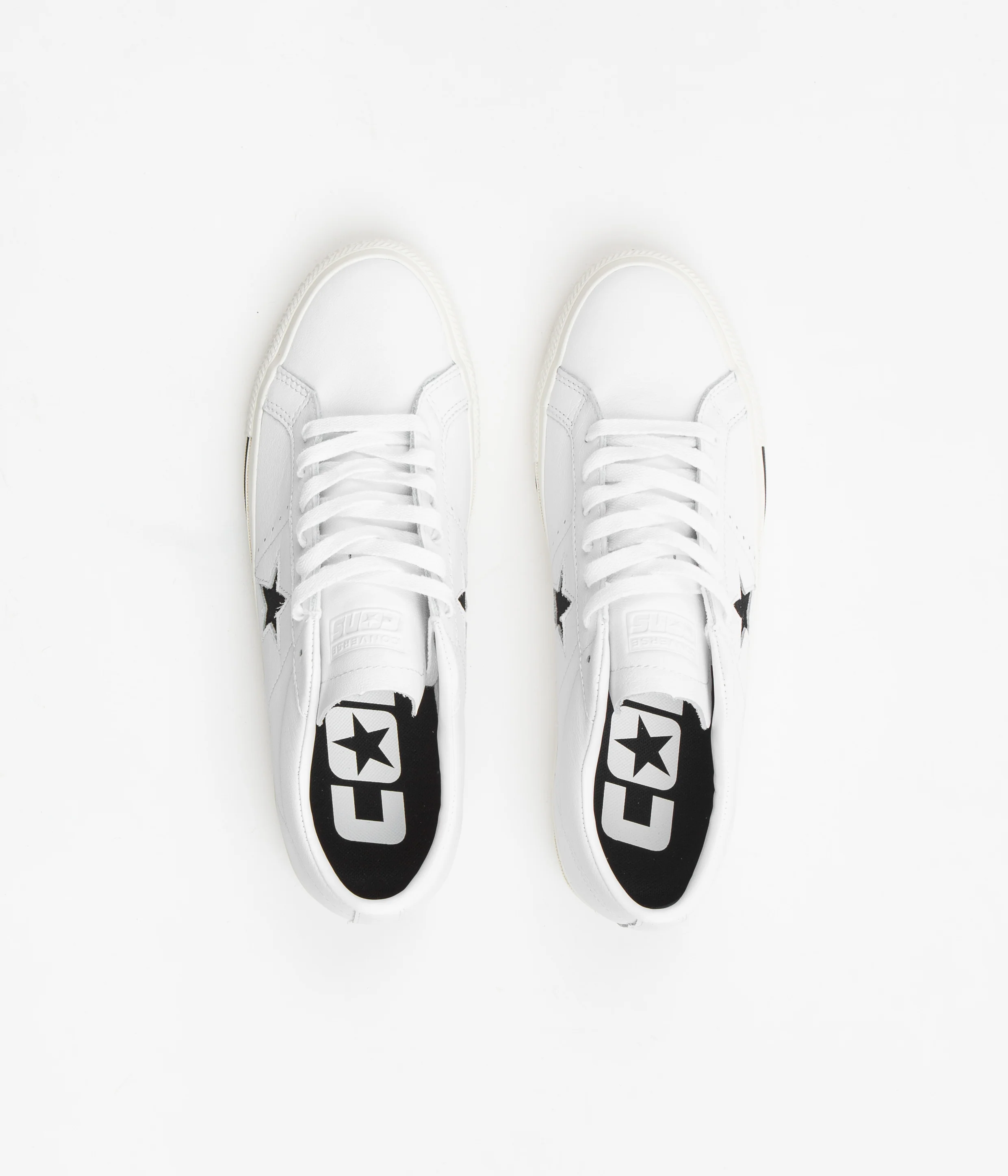 Converse One Star Pro Ox Leather Shoes - White / Black / Egret - Image 7
