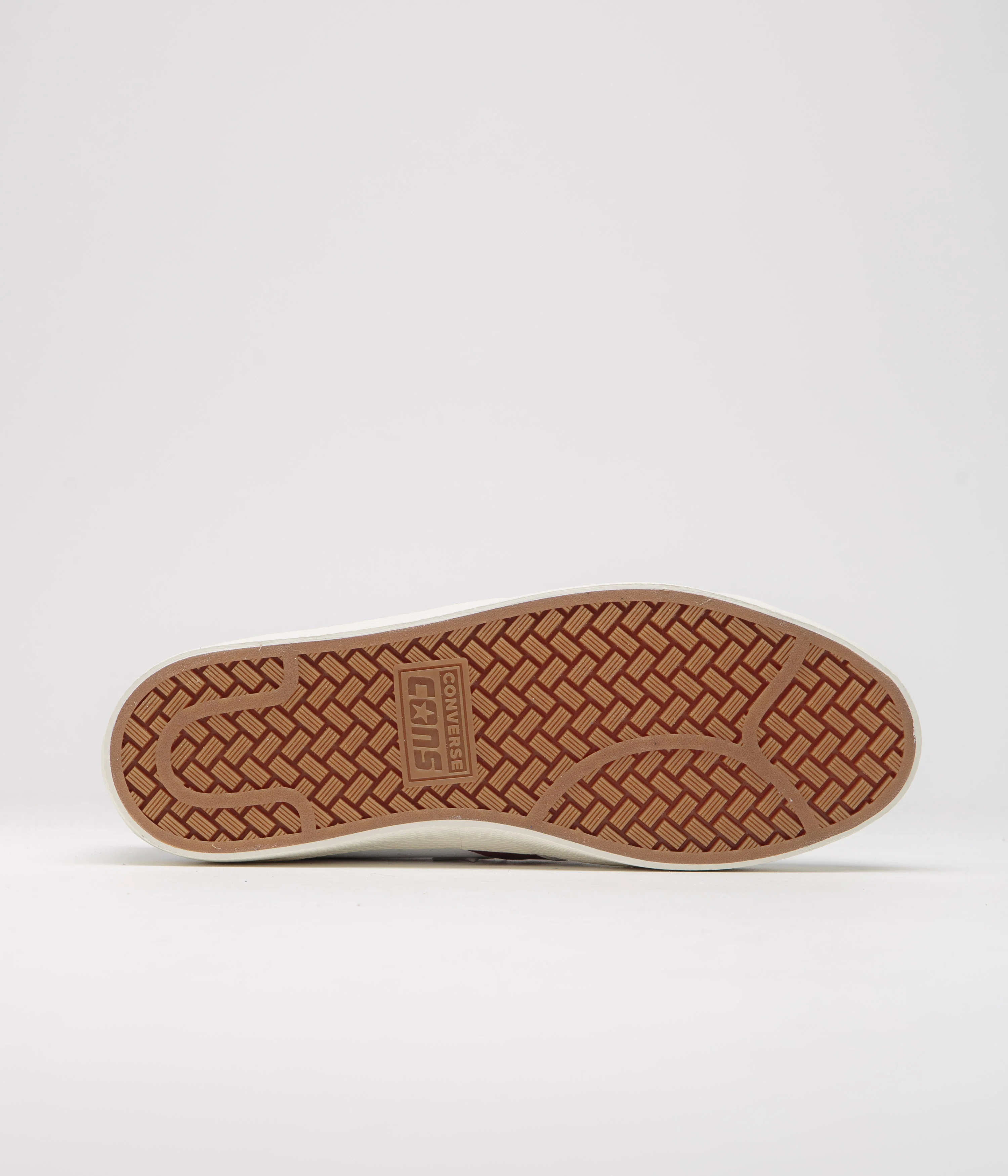 Converse PL Vulc Pro Ox Shoes - White / Deep Bordeaux / Egret - Image 6