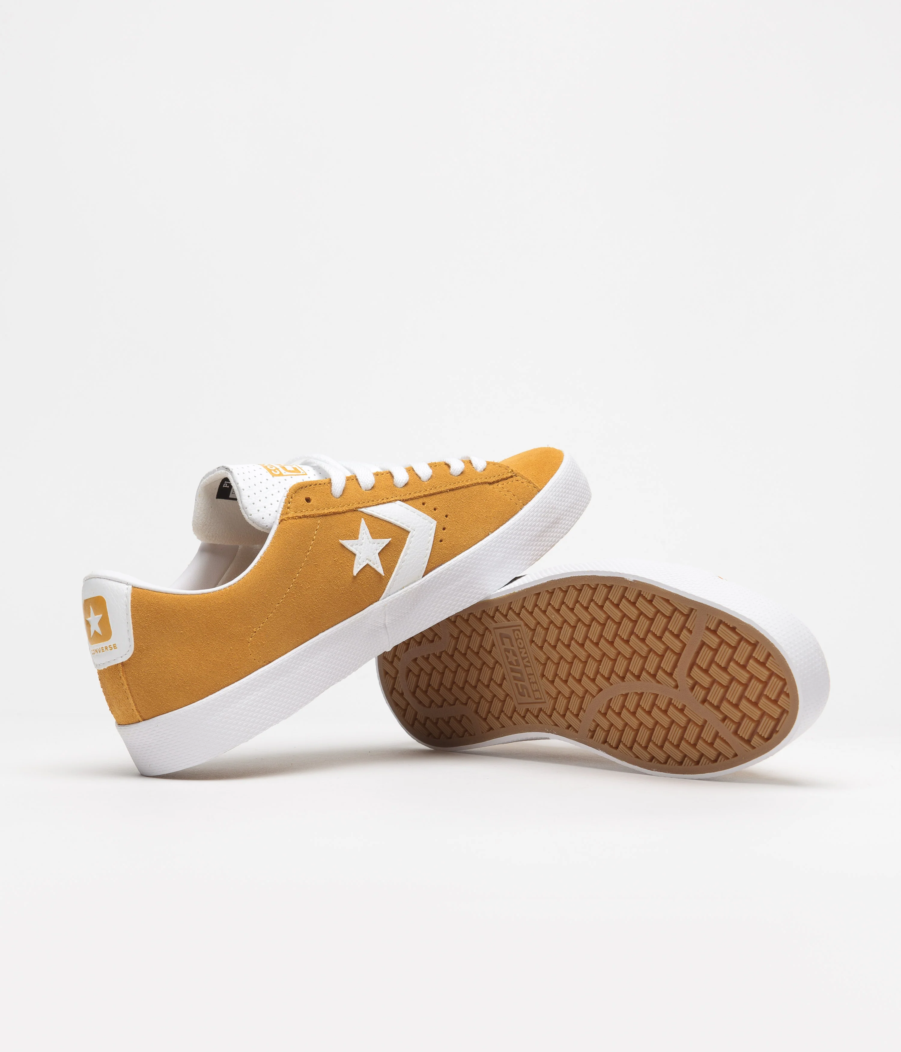 Converse Pro Leather Summer Ox Shoes - Golden Sundial / White / White - Image 5