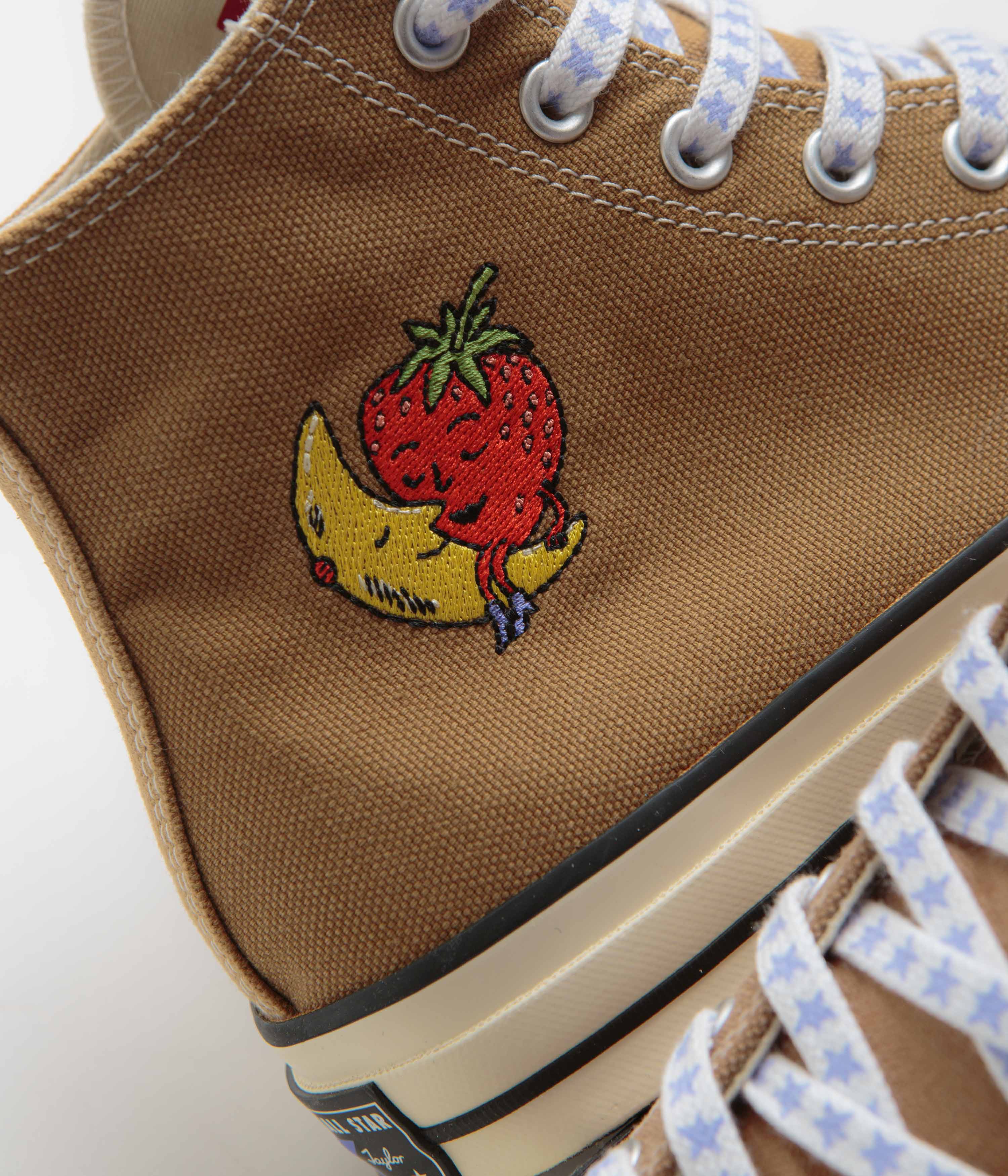 Converse x Sky High Farm Chuck 70 Hi Shoes - Brown / Egret - Image 3