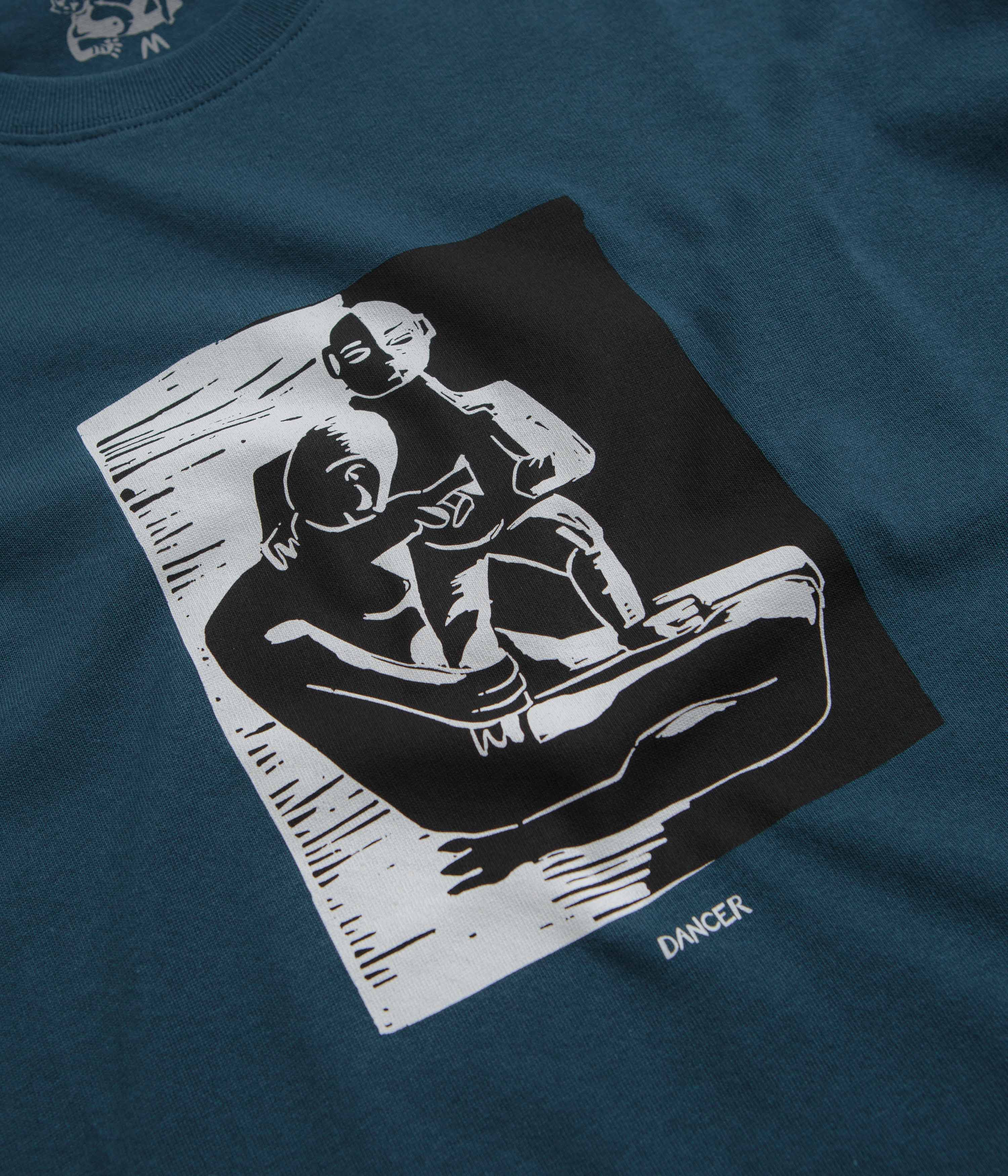 Dancer Heart T-Shirt - Blue Steel - Image 2