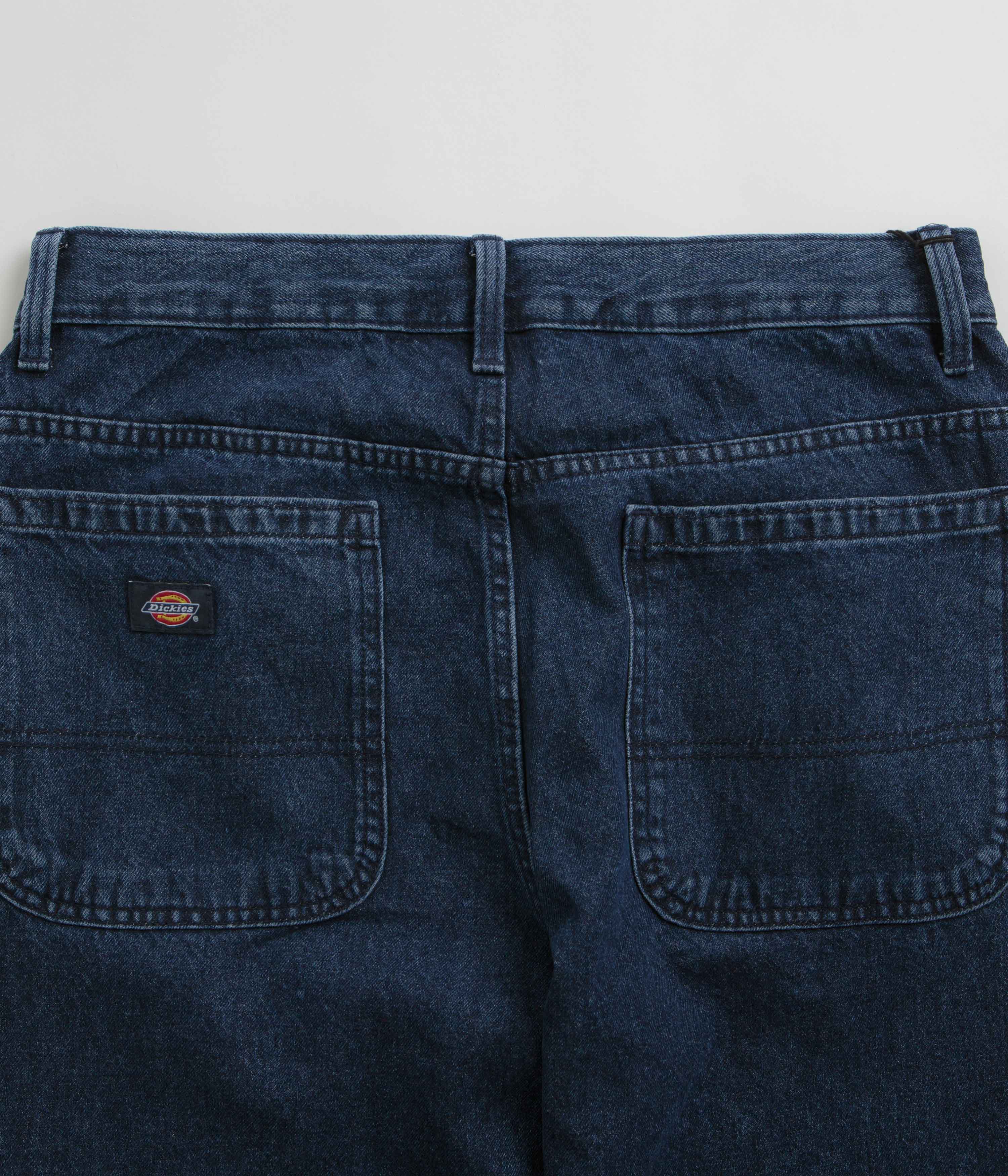Dickies Double Knee Jeans - Stonewashed Indigo Blue - Image 6