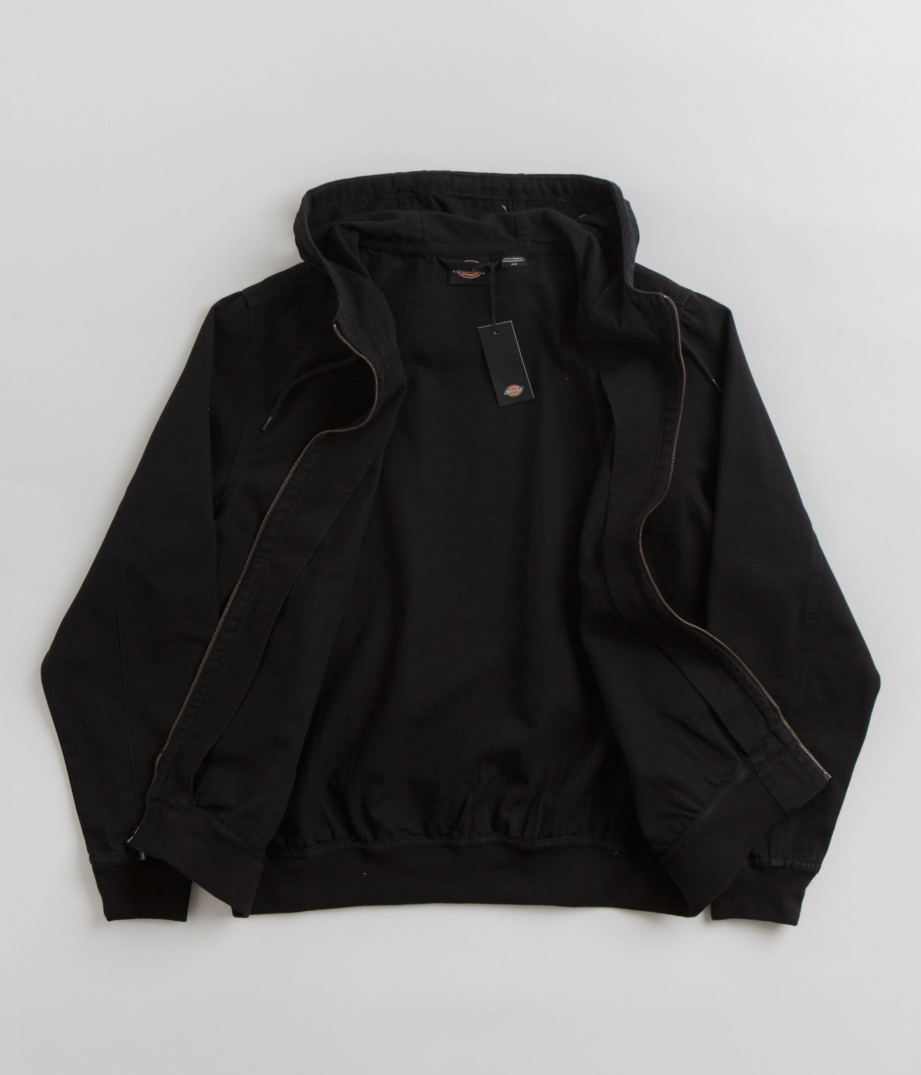 Dickies Duck Canvas Hooded Unlined Jacket - Black - Image 2