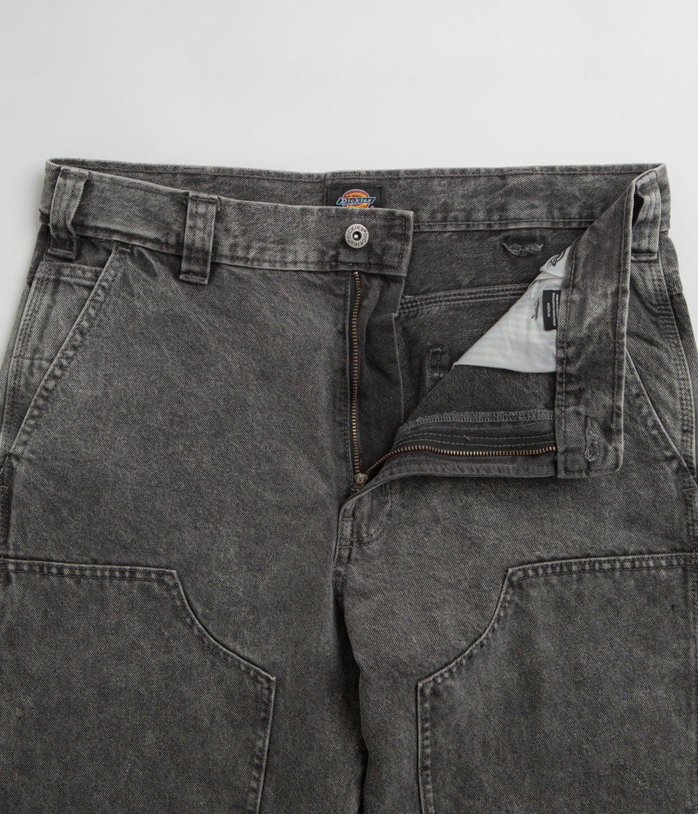 Dickies Madison Double Knee Jeans - Light Grey Wash - Image 5