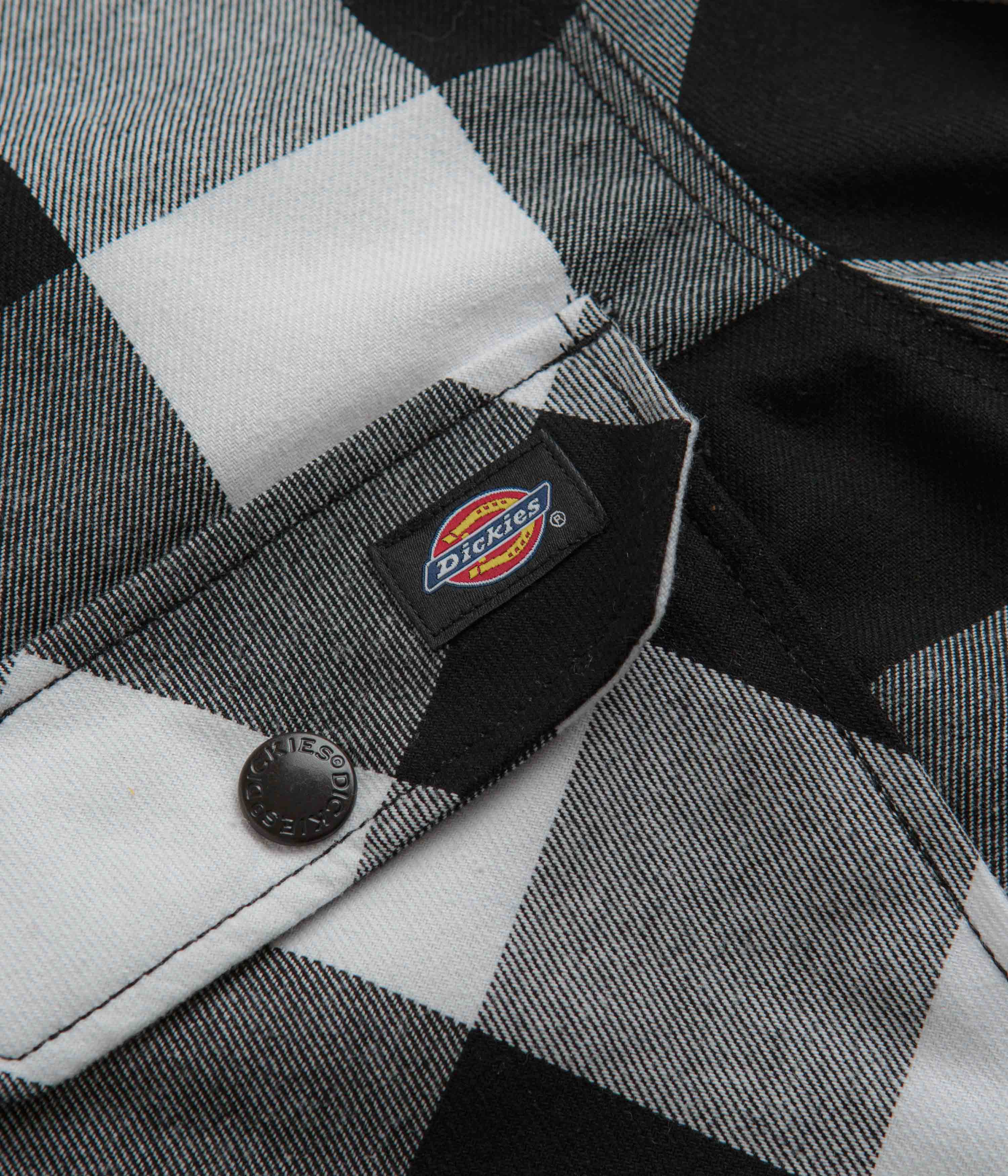 Dickies Sherpa Lined Sacramento Shirt - Black - Image 4