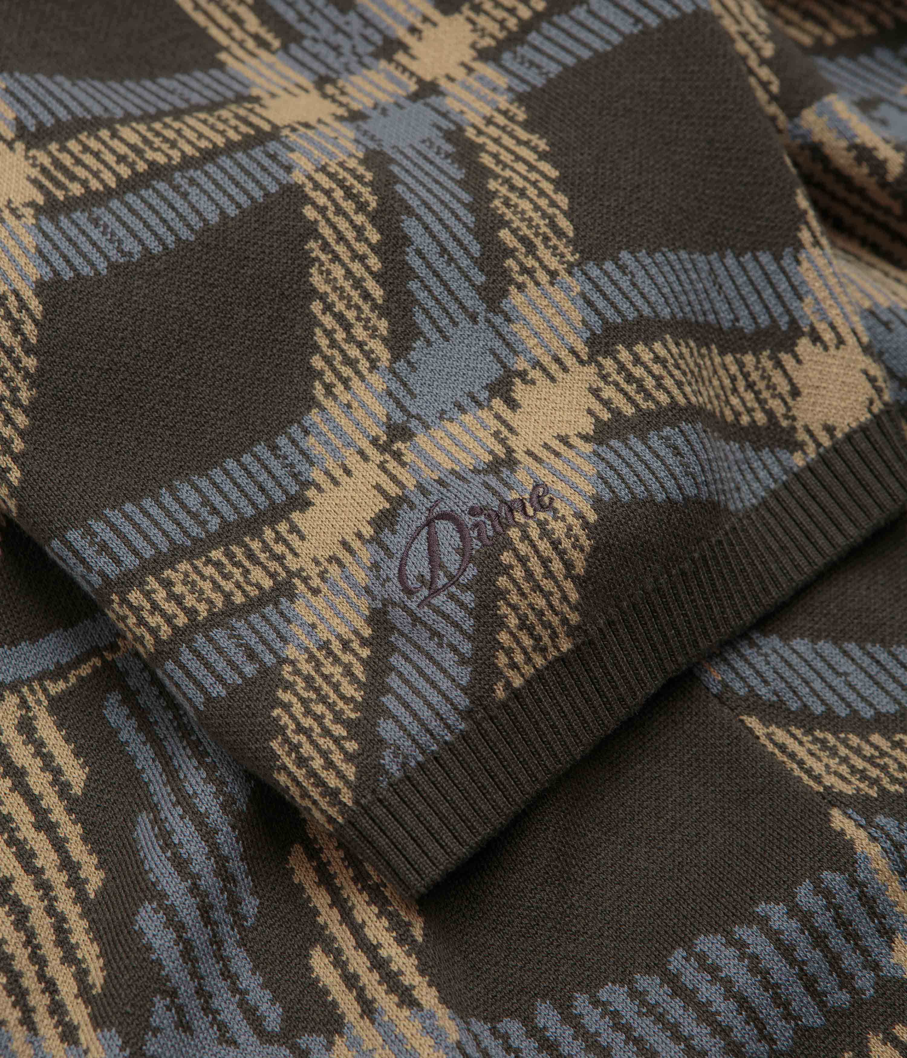 Dime Antique Polo Shirt - Brown Multi - Image 4