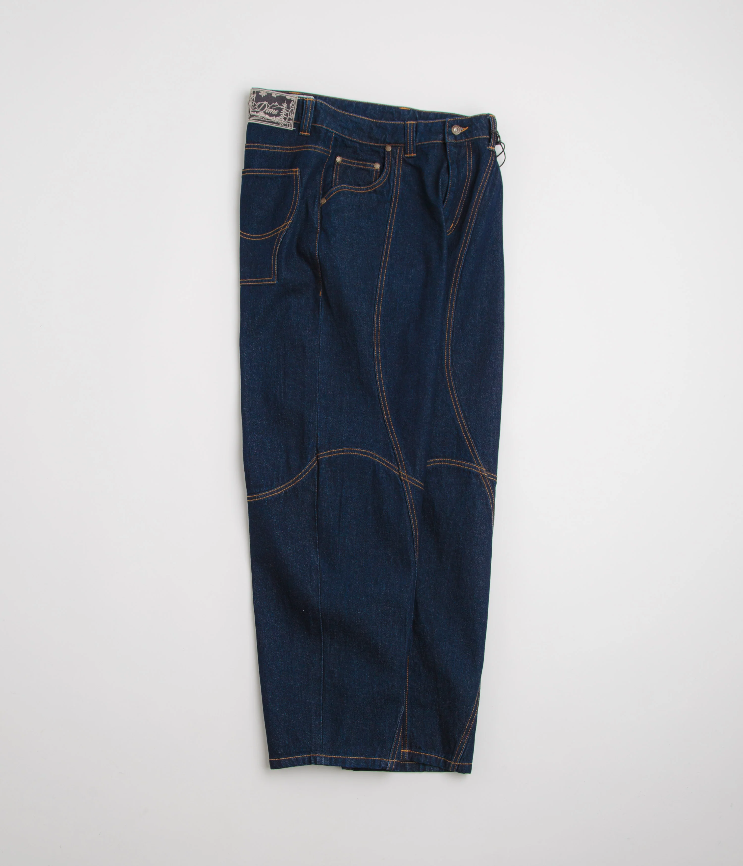 Dime Classic Baggy Denim Pants - Indigo Paneled - Image 2