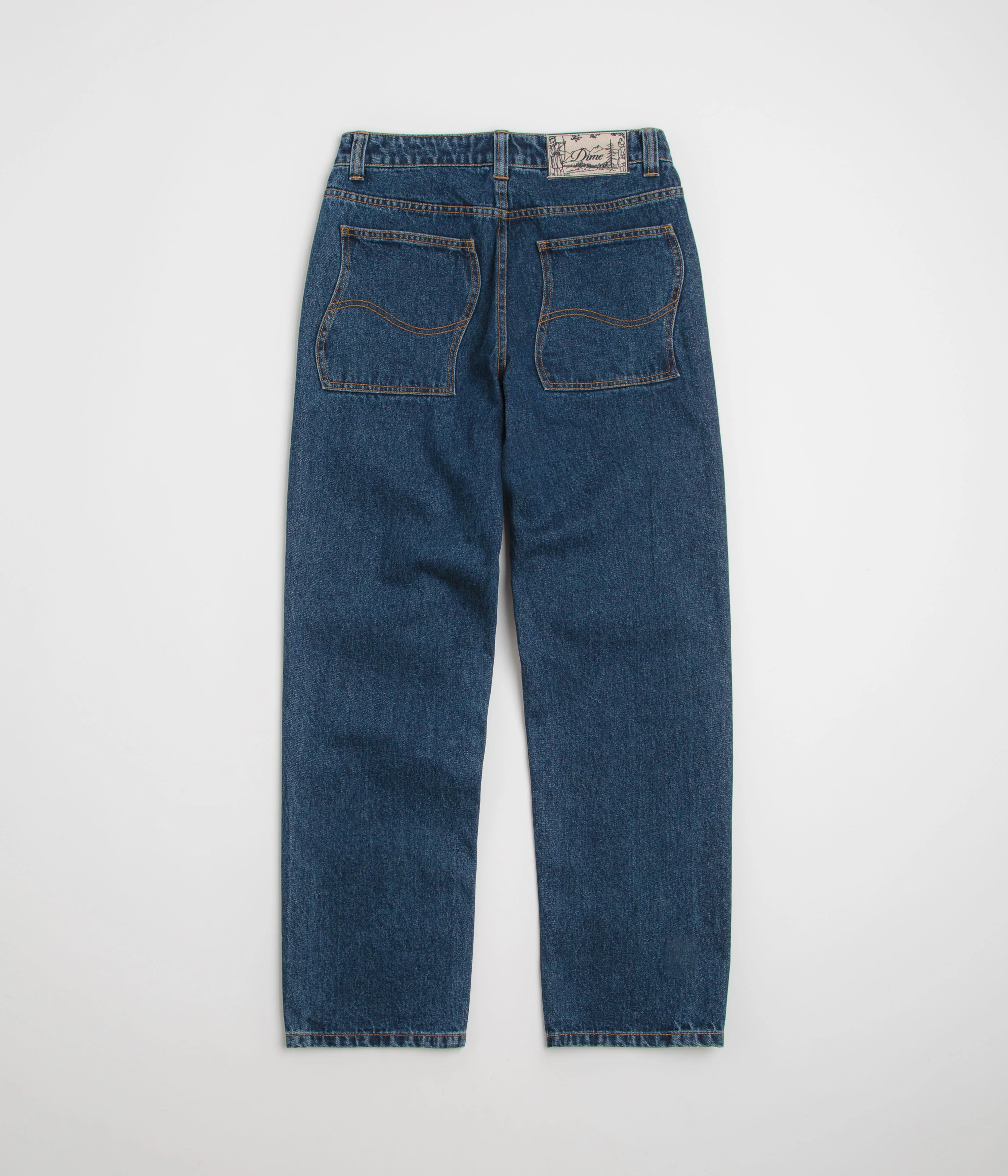 Dime Classic Relaxed Denim Pants - Faded Indigo - Image 3