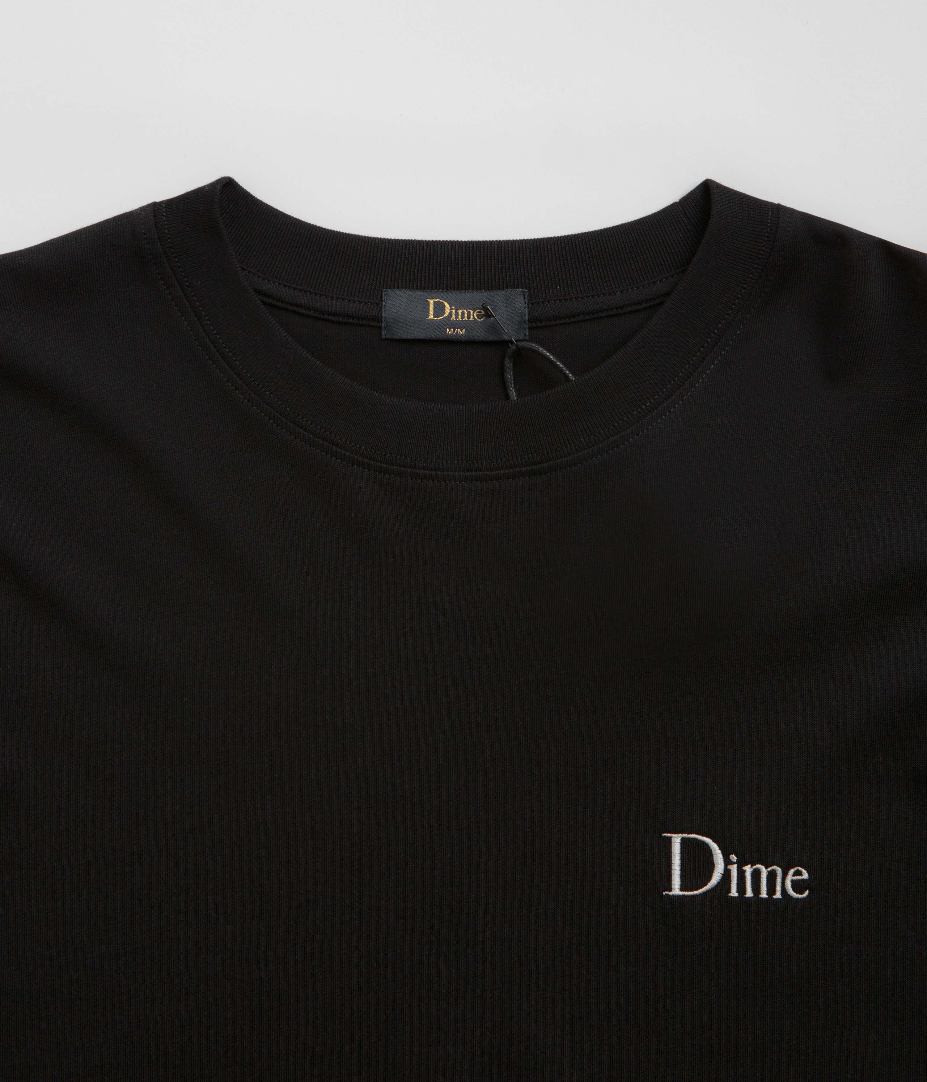 Dime Classic Small Logo T-Shirt - Black - Image 3