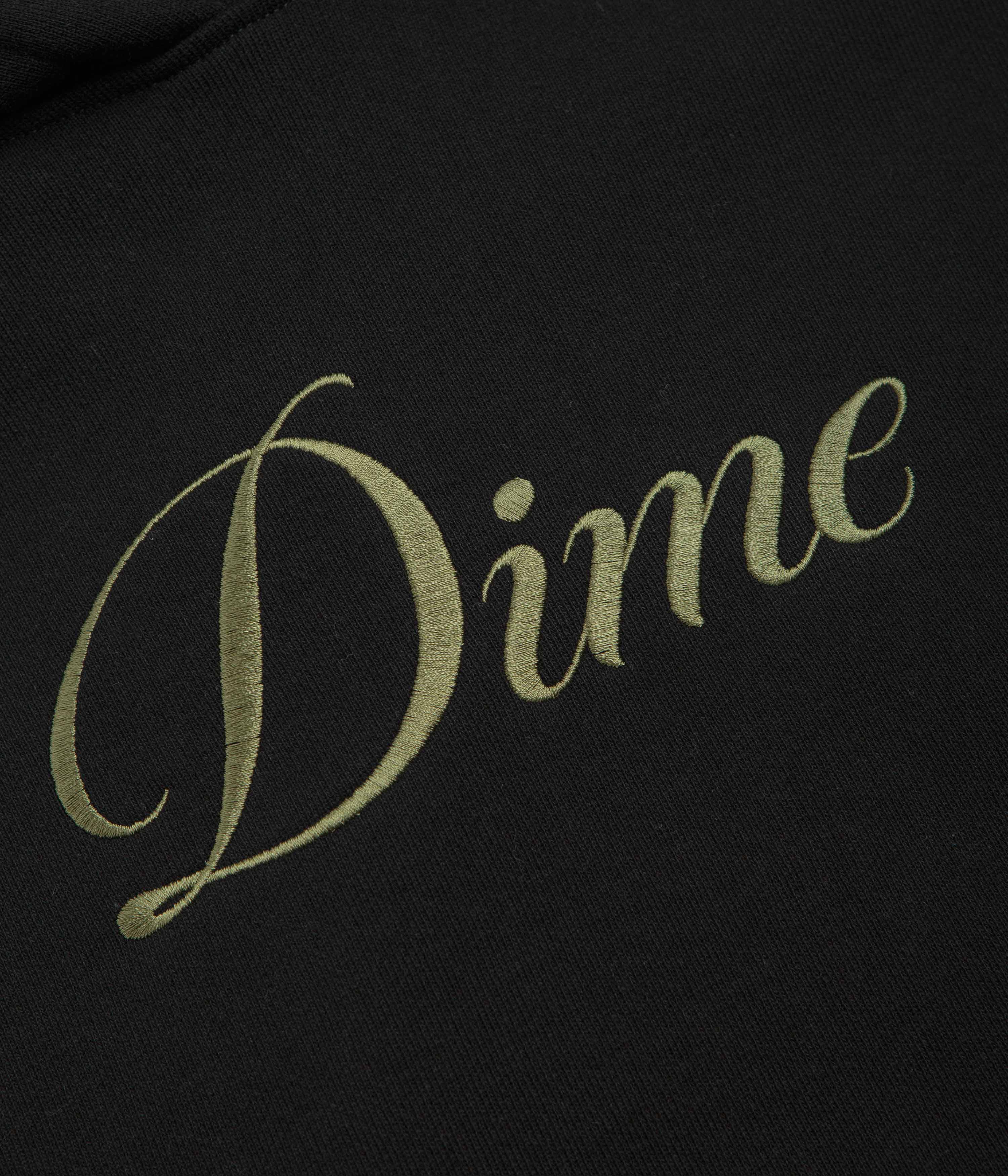 Dime Cursive Hoodie - Black / Gold - Image 3