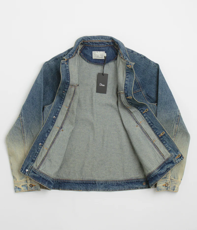 Dime Denim Jacket - Dipped Sandblasted Indigo - Image 2