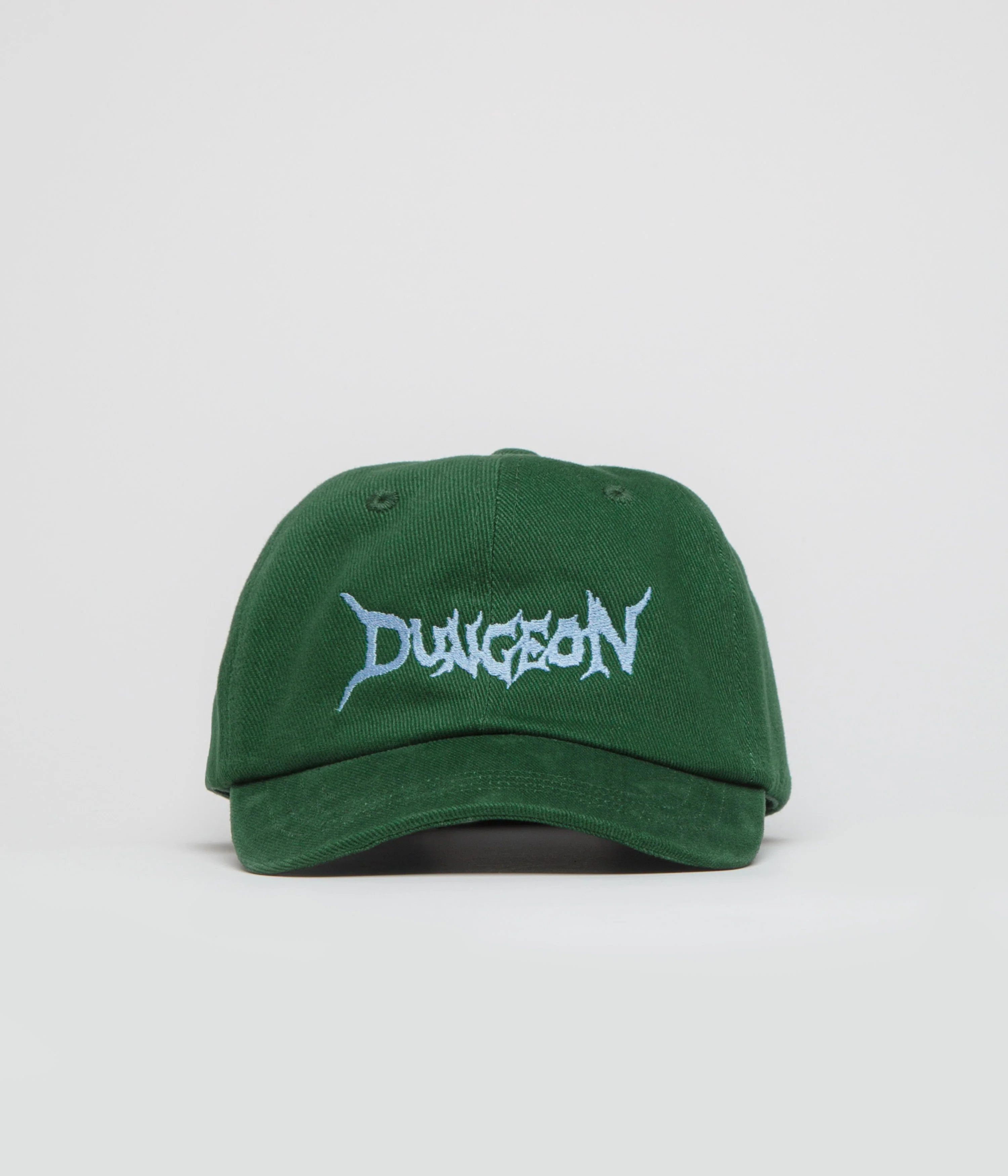 Dungeon Brushed Canvas Cap - Kelly Green / Light Blue - Image 2