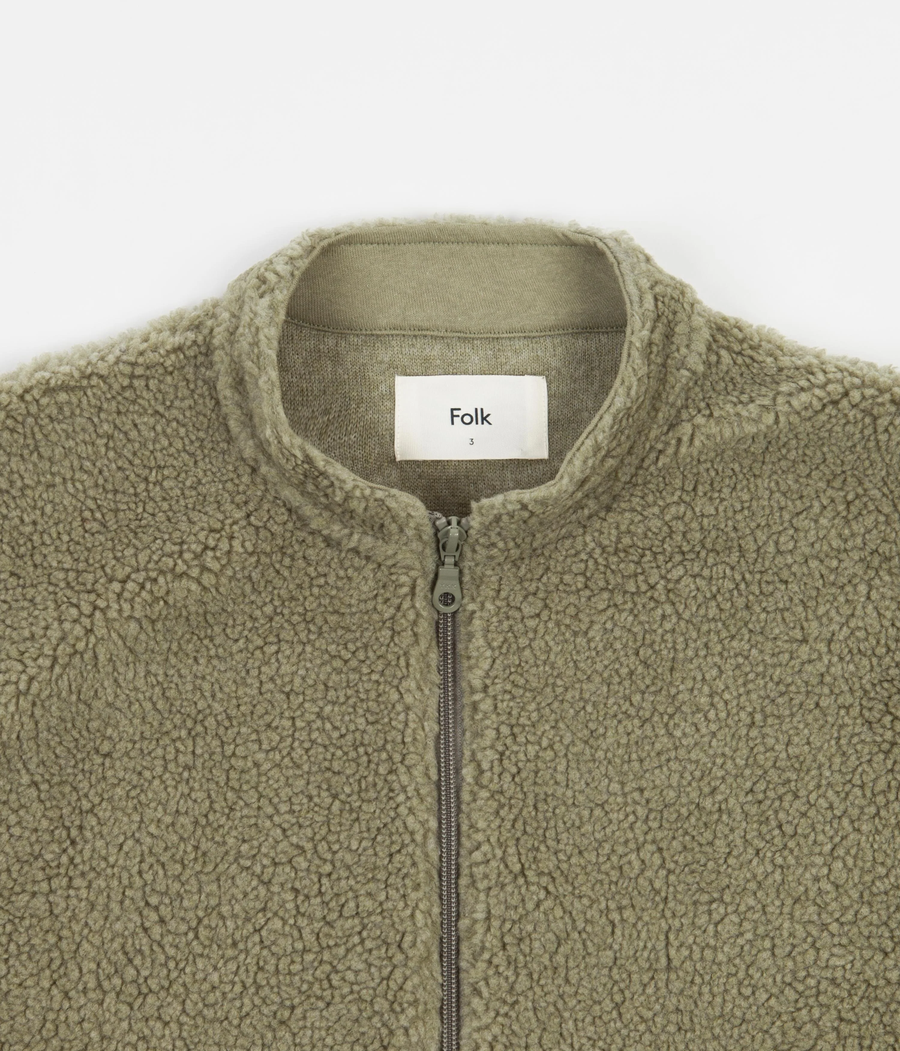 Folk Funnel Fleece - Mineral Green - Image 3