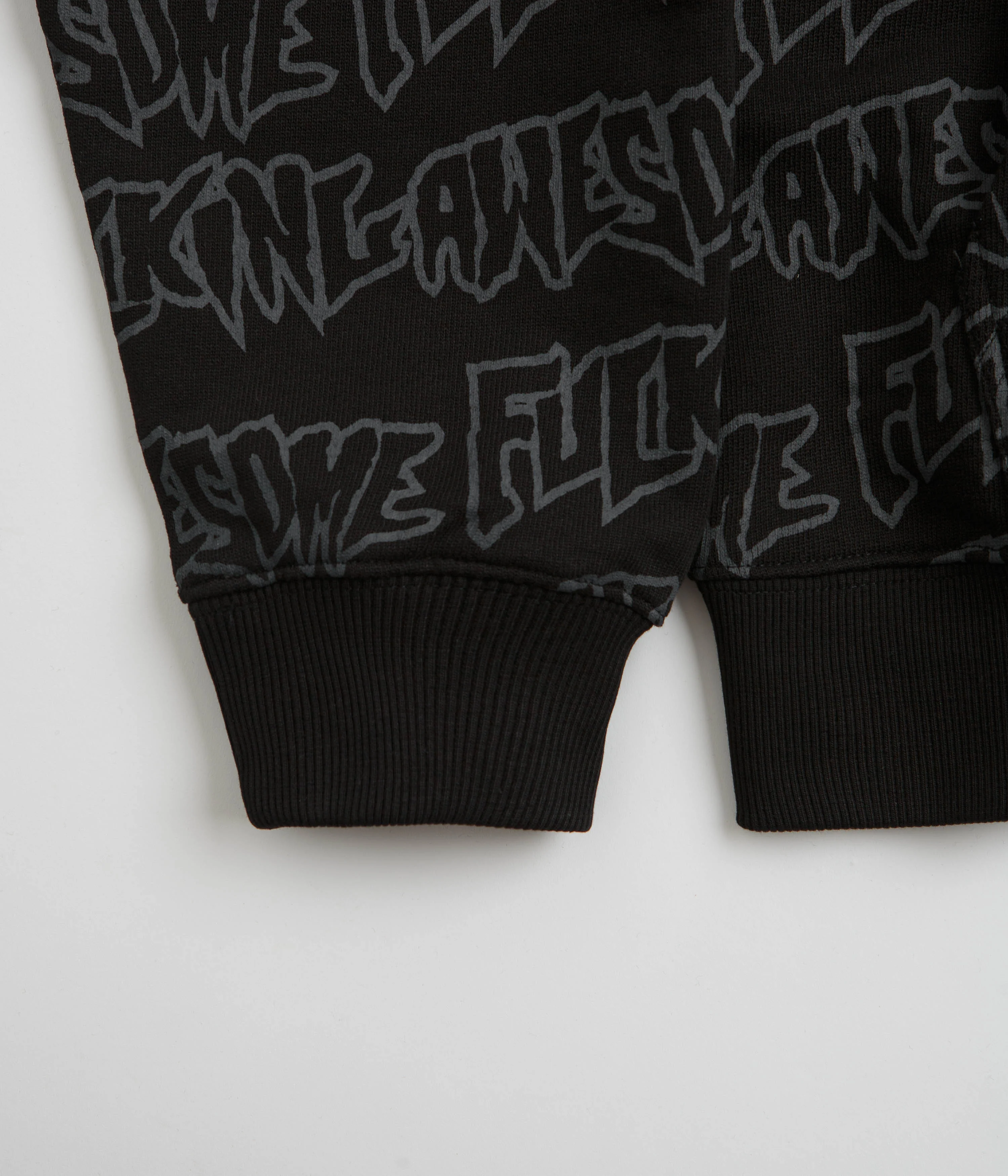 Fucking Awesome AOP Stamp Zipped Hoodie - Black - Image 3