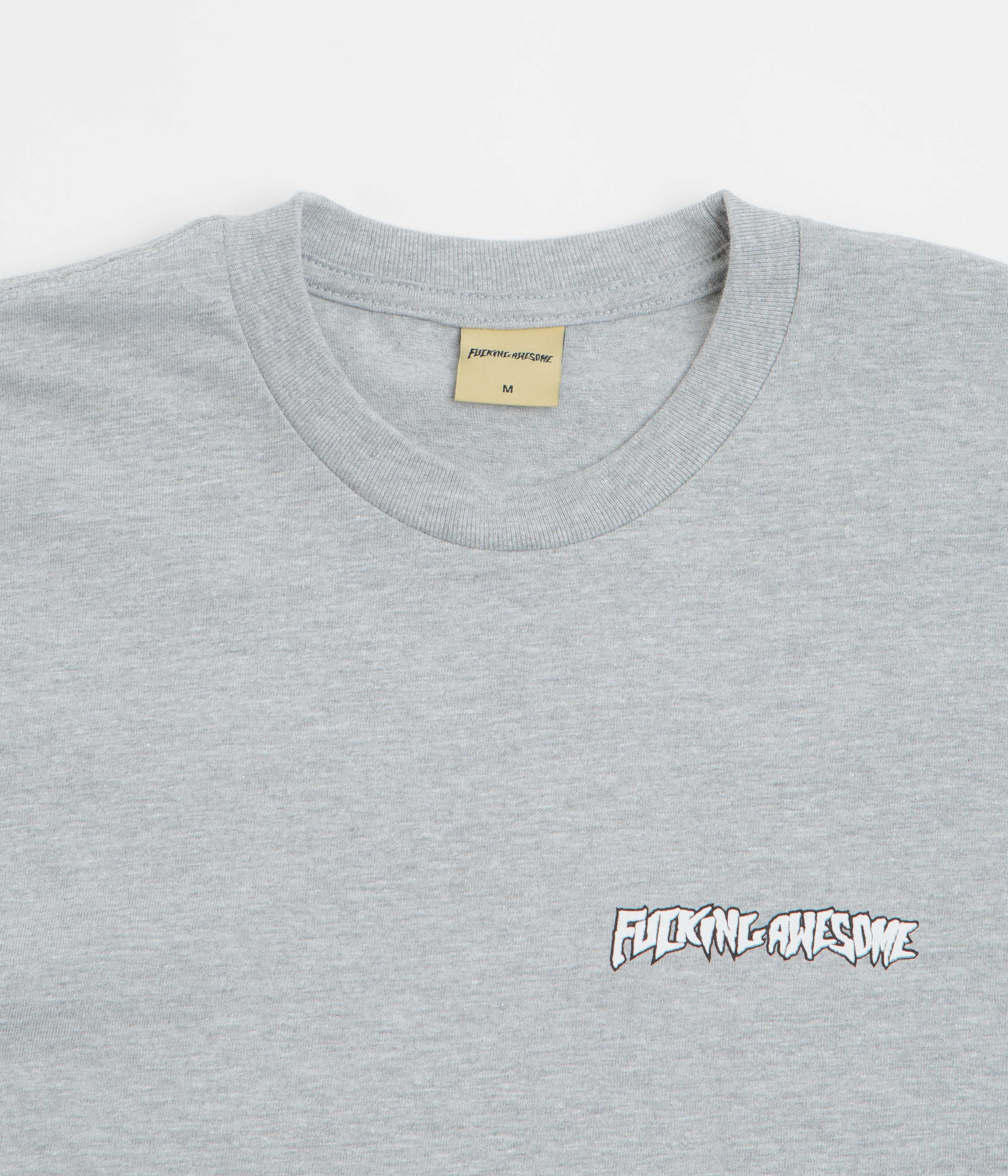 Fucking Awesome Believe T-Shirt - Grey Heather - Image 3
