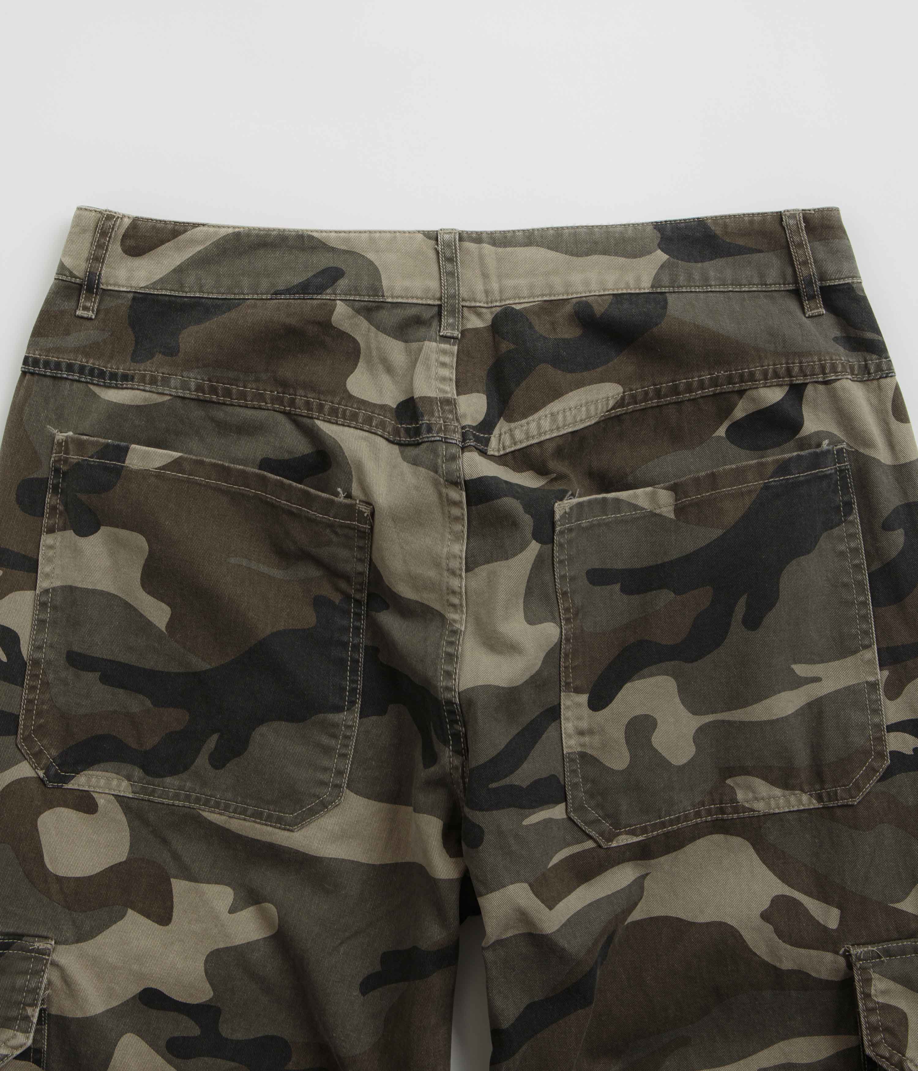 Fucking Awesome Contacts Washed Baggy Cargo Pants - Camo - Image 6