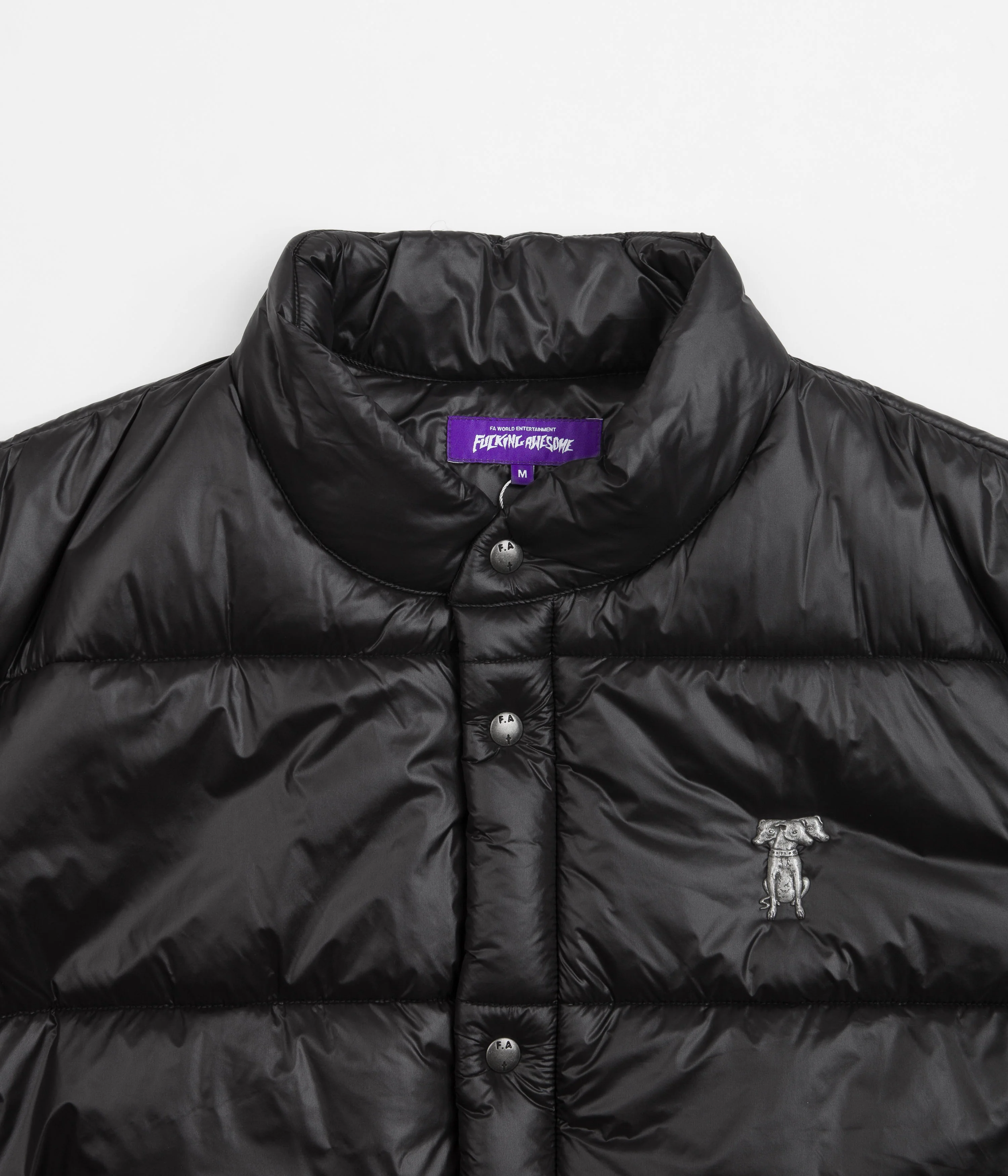 Fucking Awesome Dill Puffer Jacket - Black - Image 4