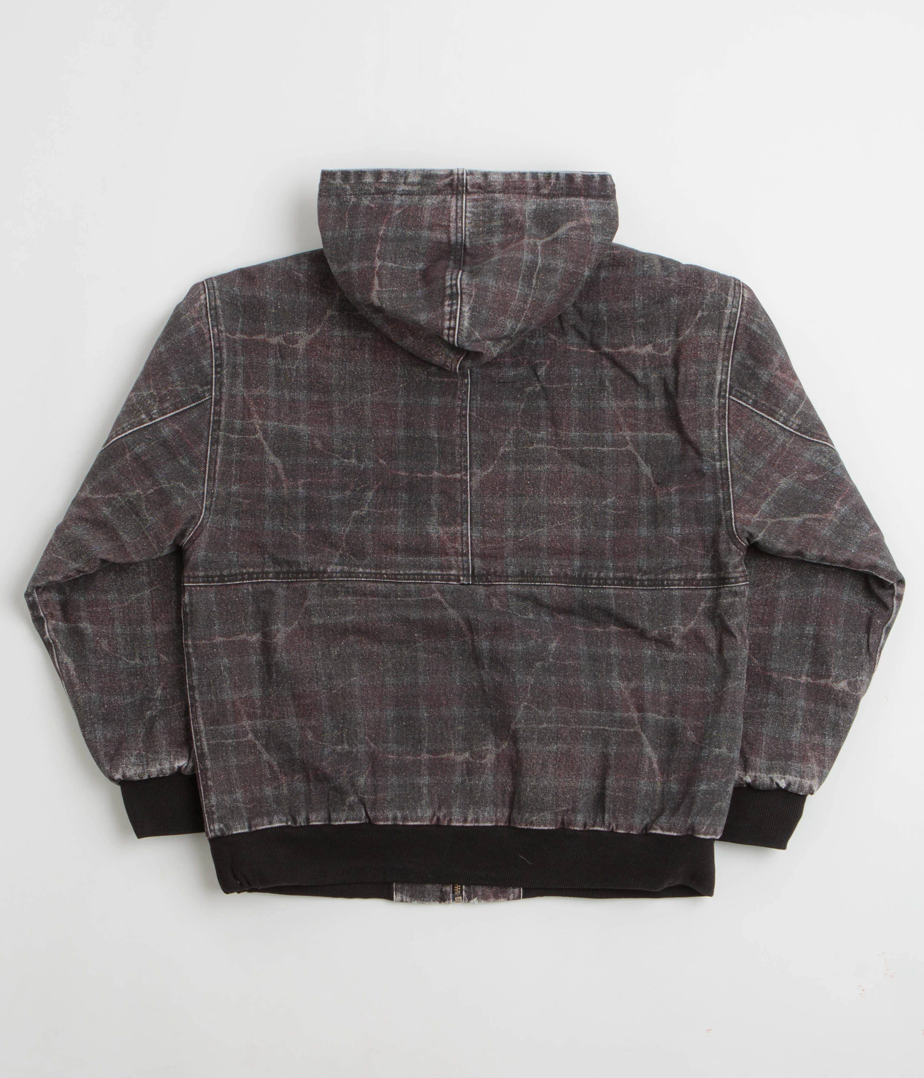 Fucking Awesome Distressed Plaid KO Work Jacket - Brown - Image 3