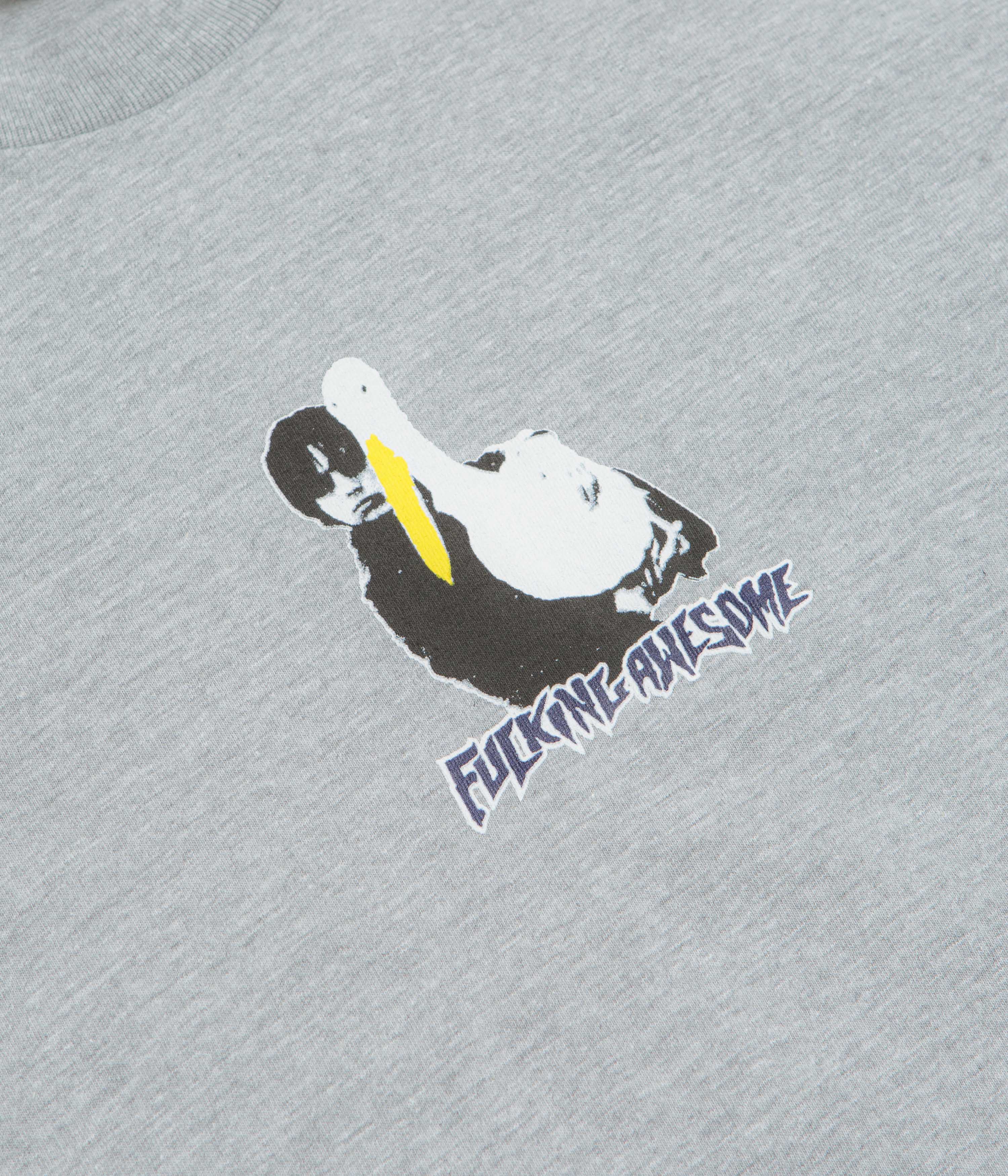 Fucking Awesome High Lonesome II T-Shirt - Grey Heather - Image 3
