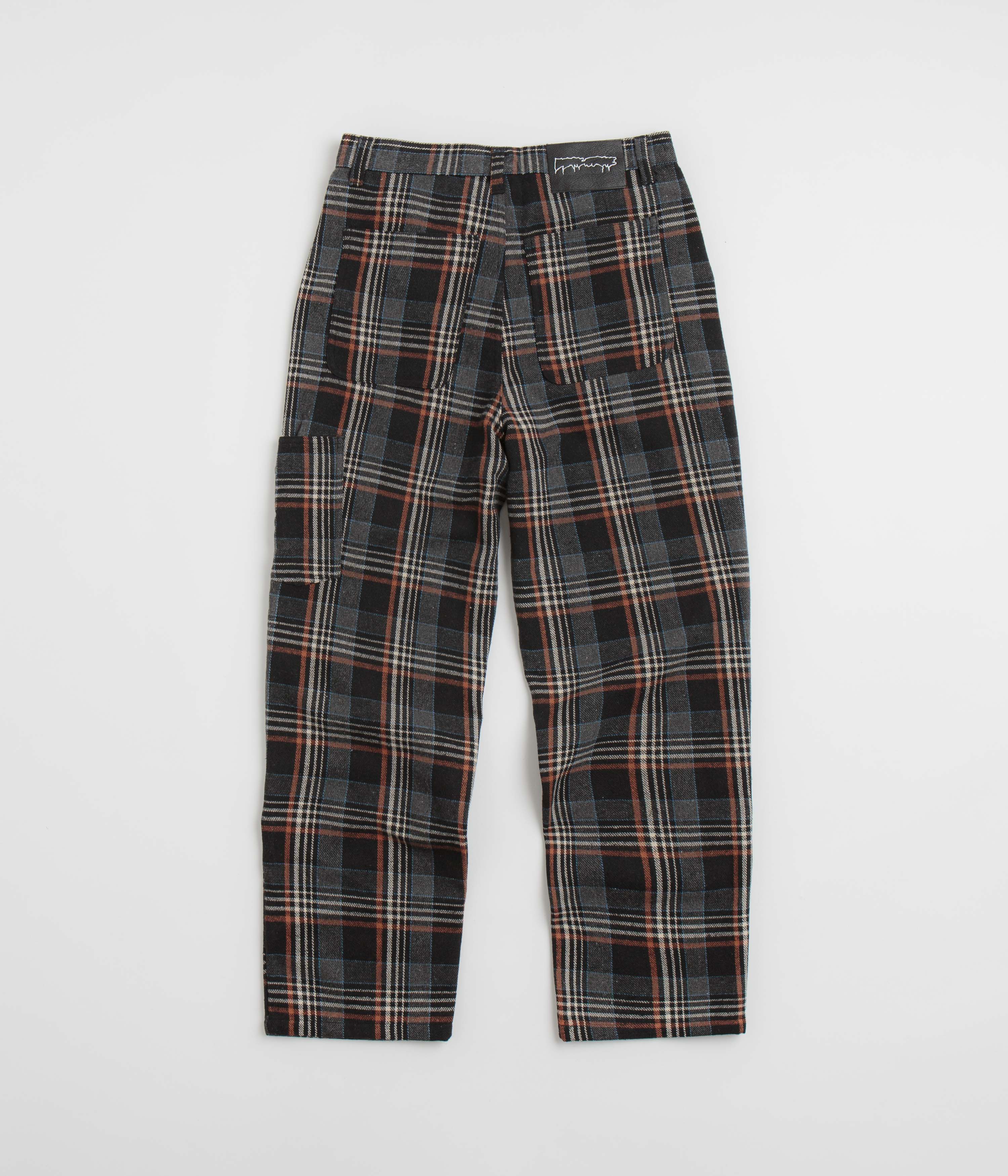 Fucking Awesome Plaid Double Knee Pants - Black - Image 3