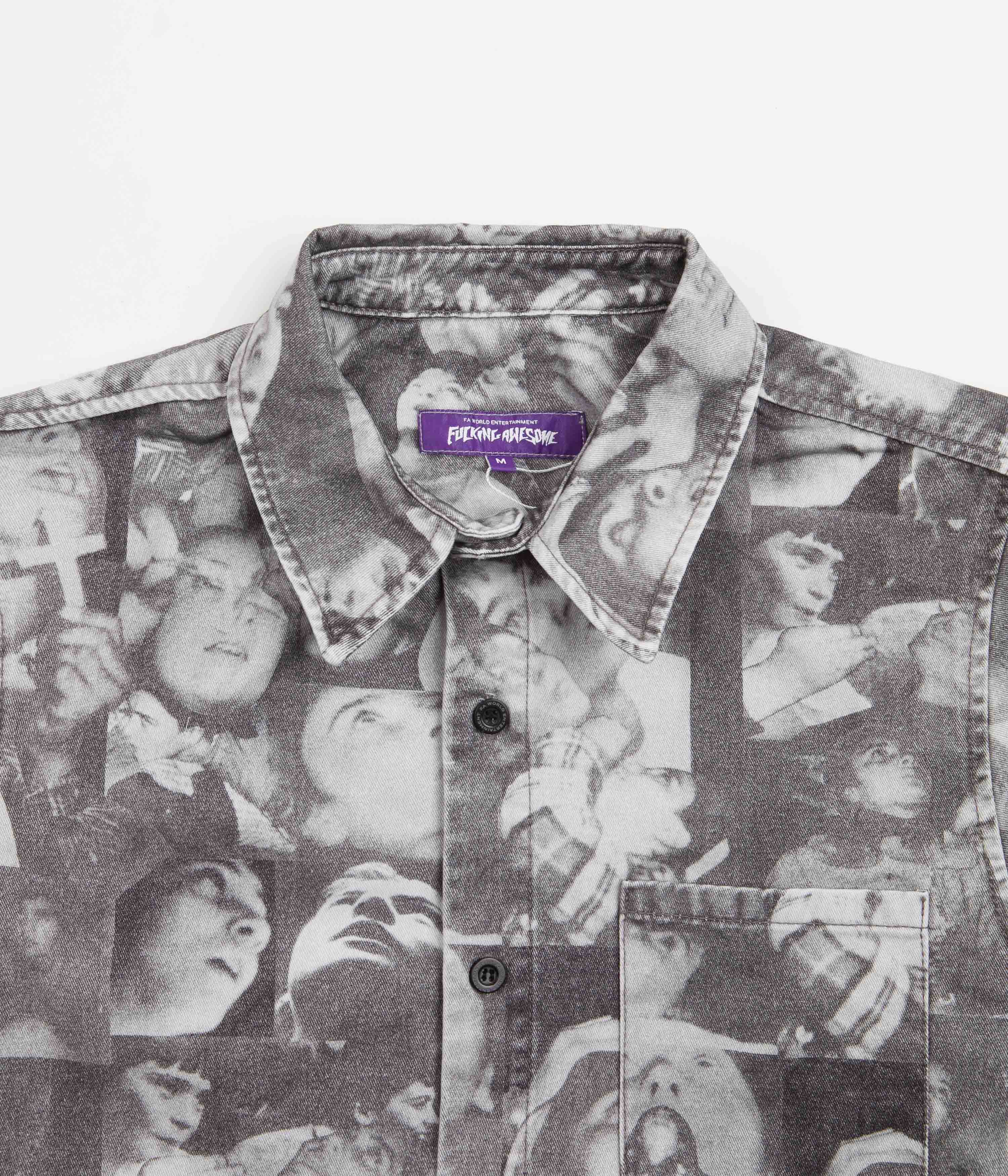 Fucking Awesome Praying Kids Twill Shirt - AOP - Image 4