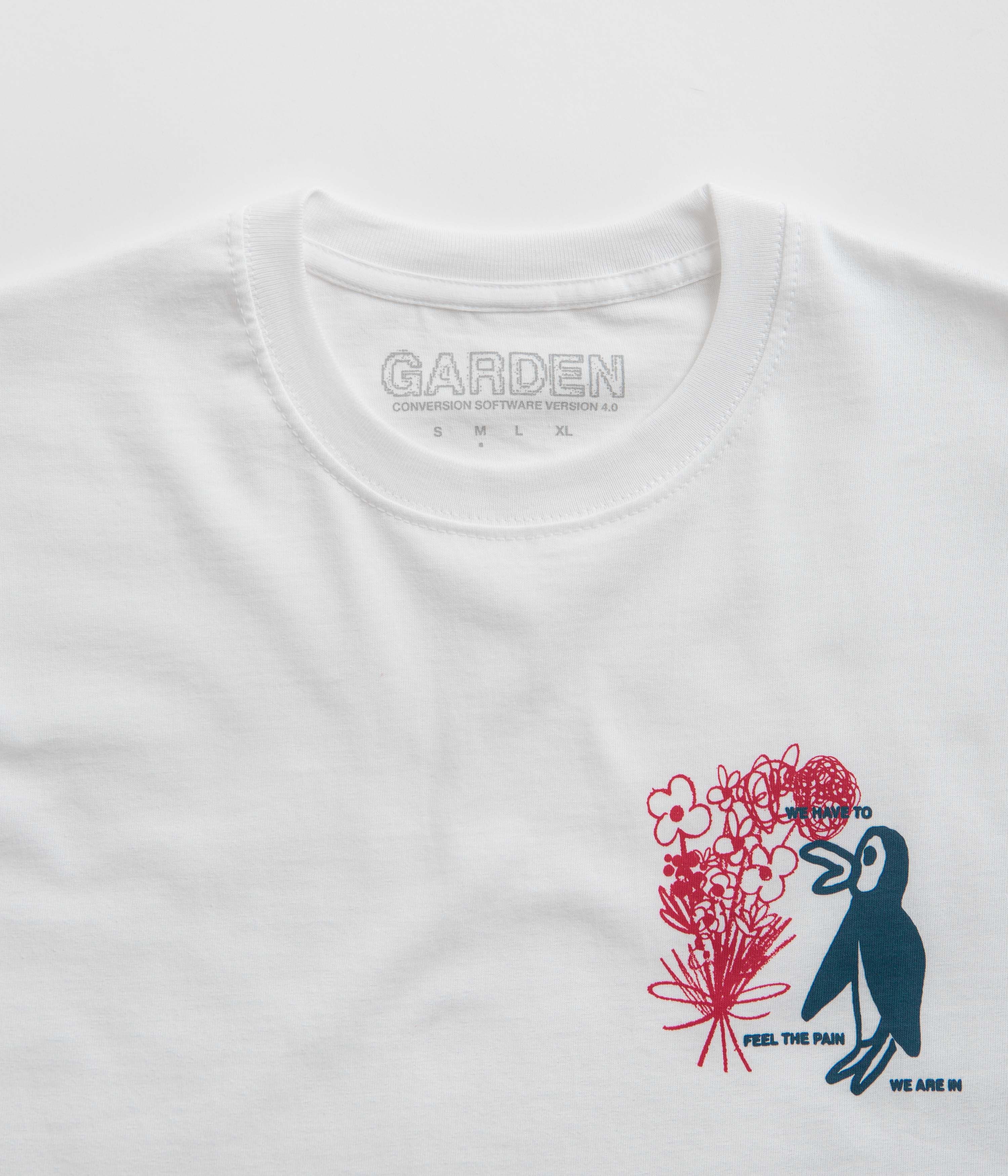 Garden Feel The Pain T-Shirt - White - Image 3