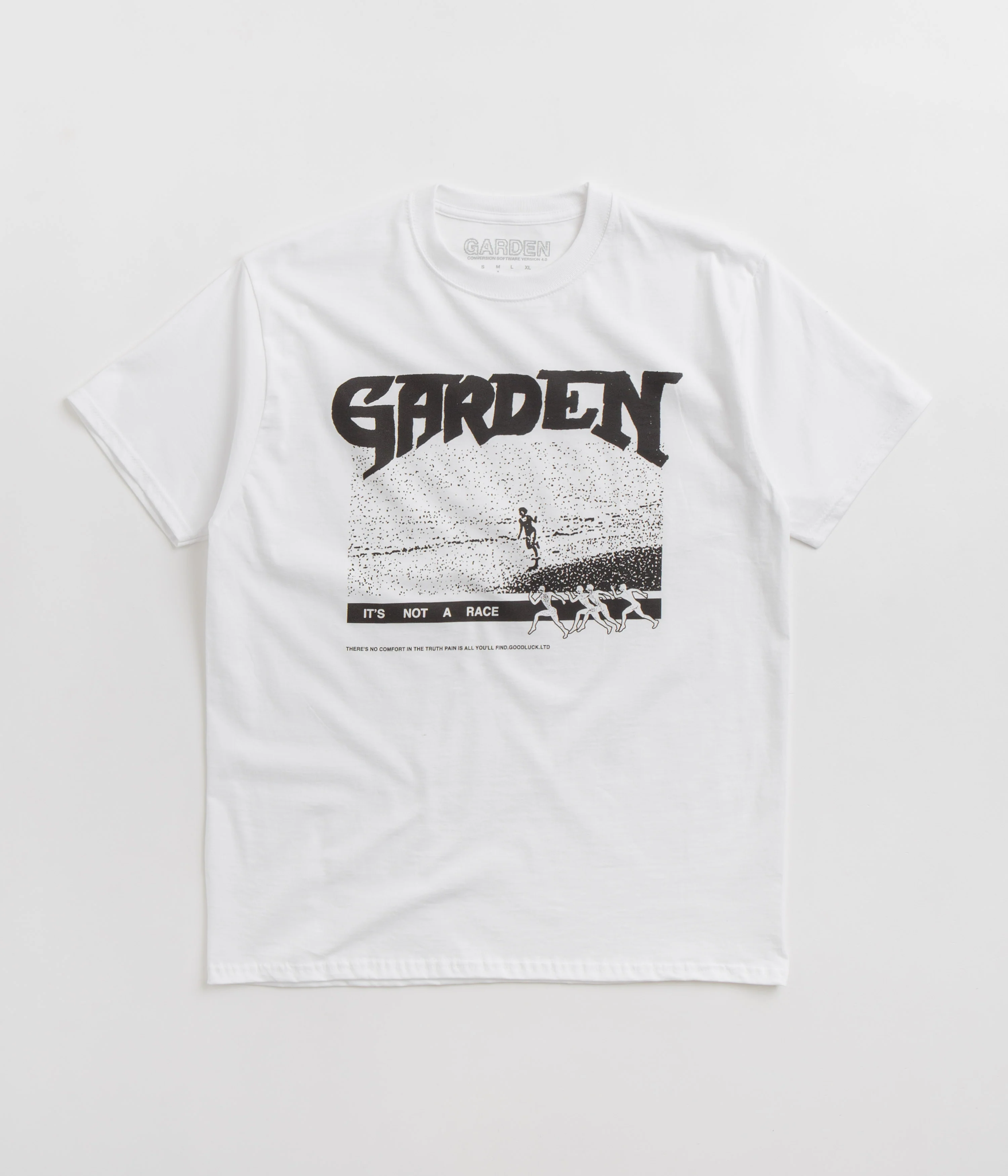 Garden Runner T-Shirt - White / Black