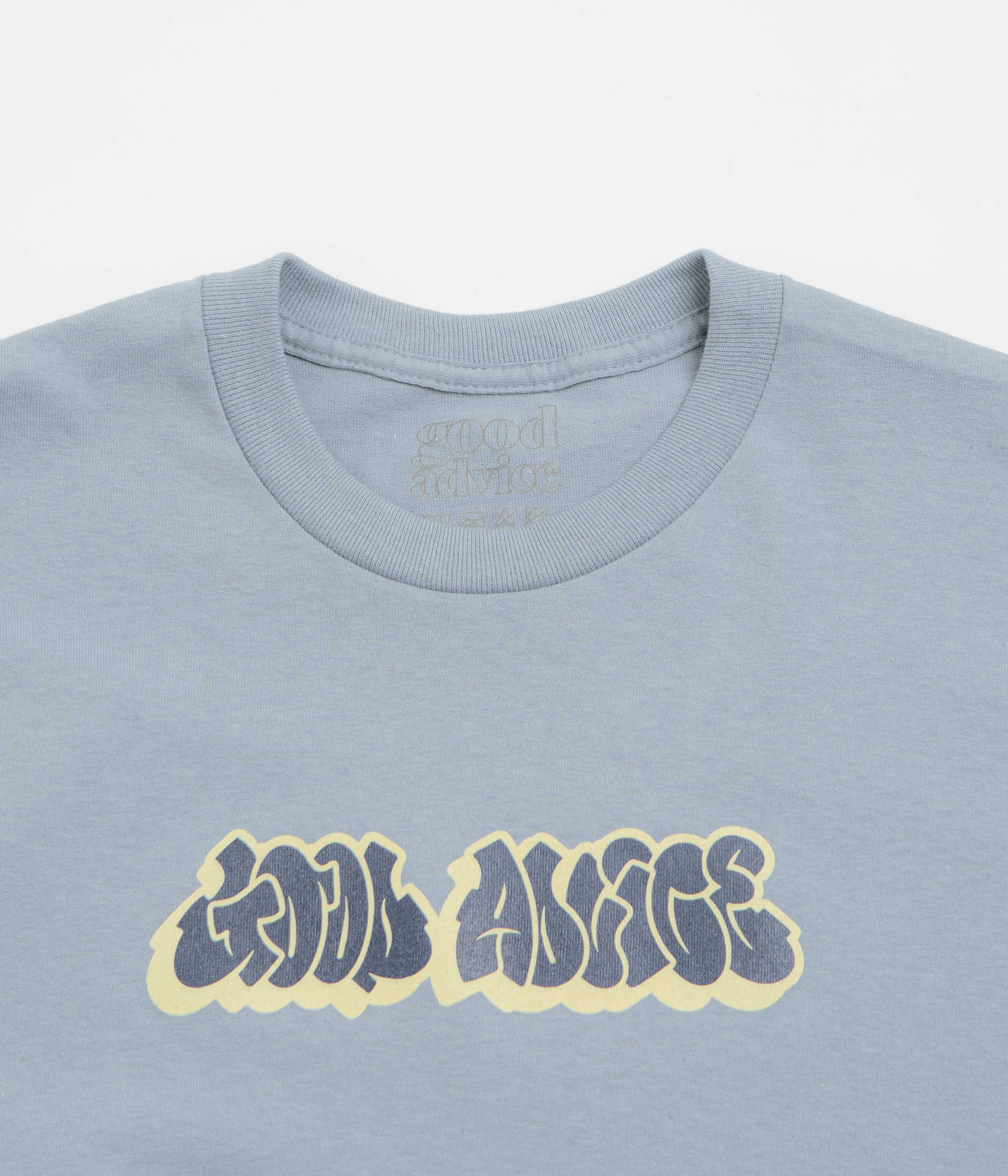 Good Advice 90s T-Shirt - Slate Blue - Image 2