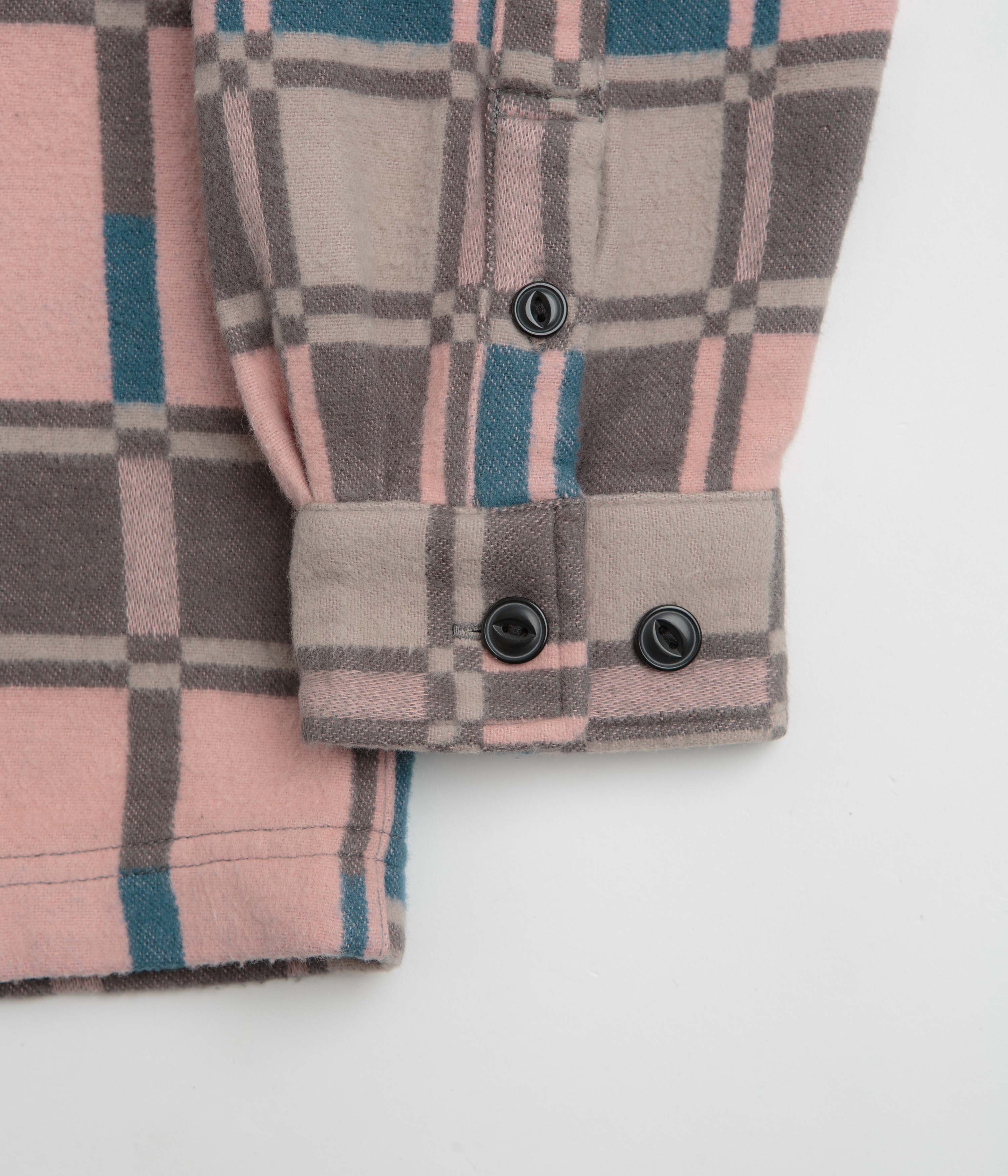Gramicci Anthony Flannel Shirt - Blush Check - Image 5