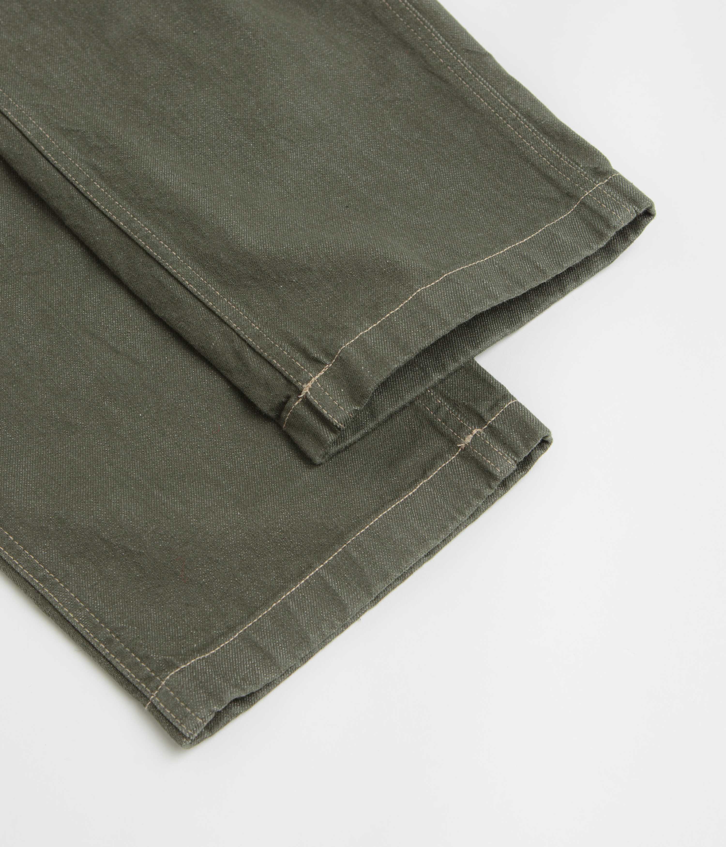 Gramicci Japanese Slub Denim Pants - Dark Sage - Image 7