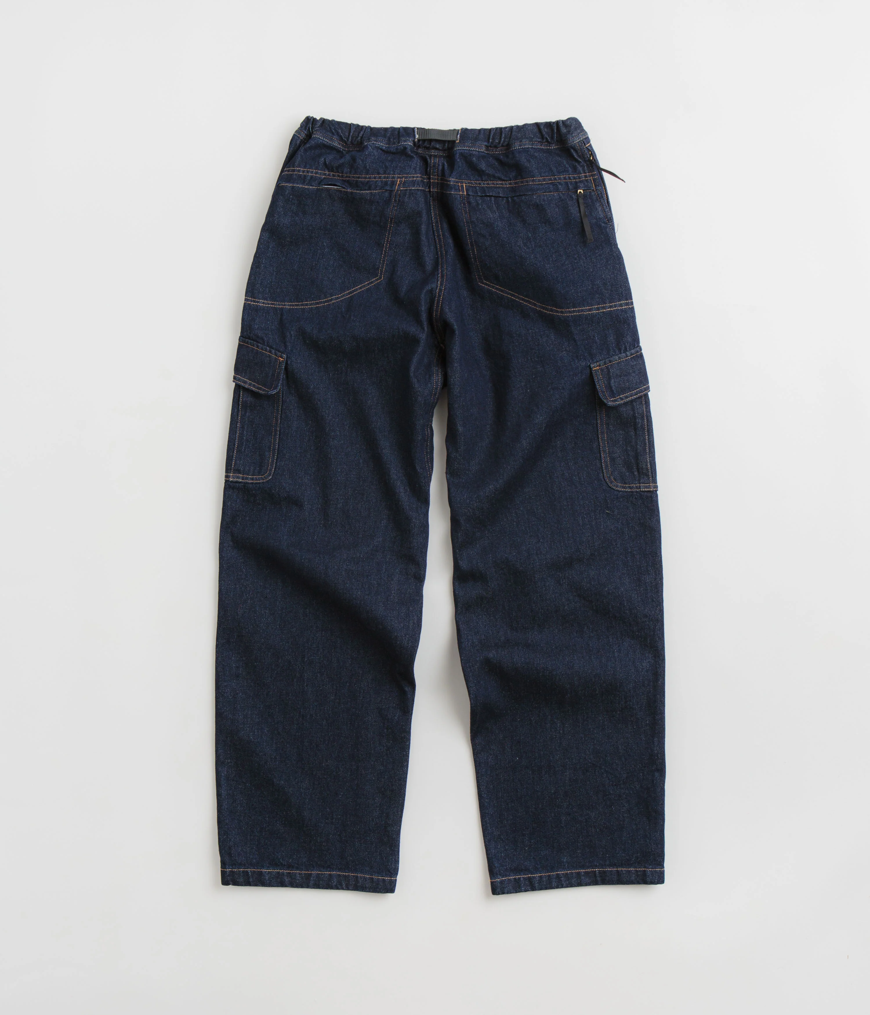 Gramicci Loose Denim Cargo Pants - Dark Indigo - Image 3