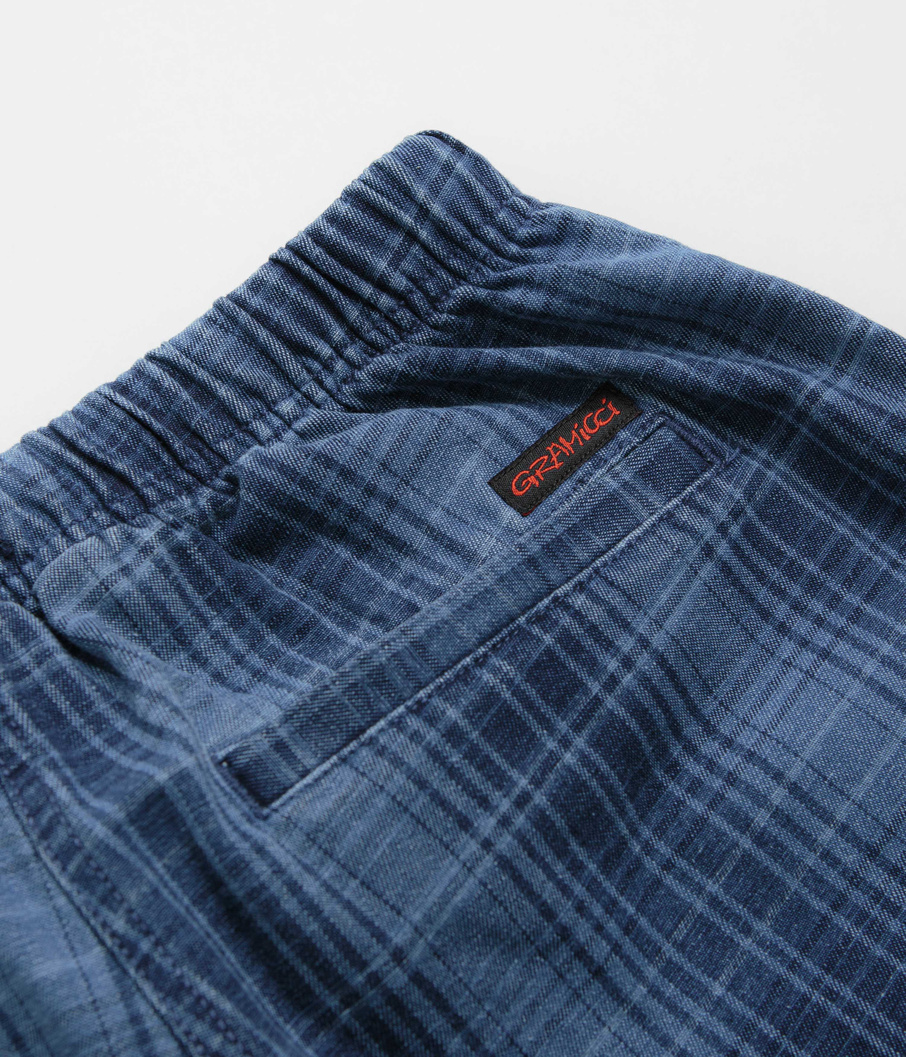 Gramicci O.G. Denim Plaid Pants - Indigo Checkered Plaid - Image 7