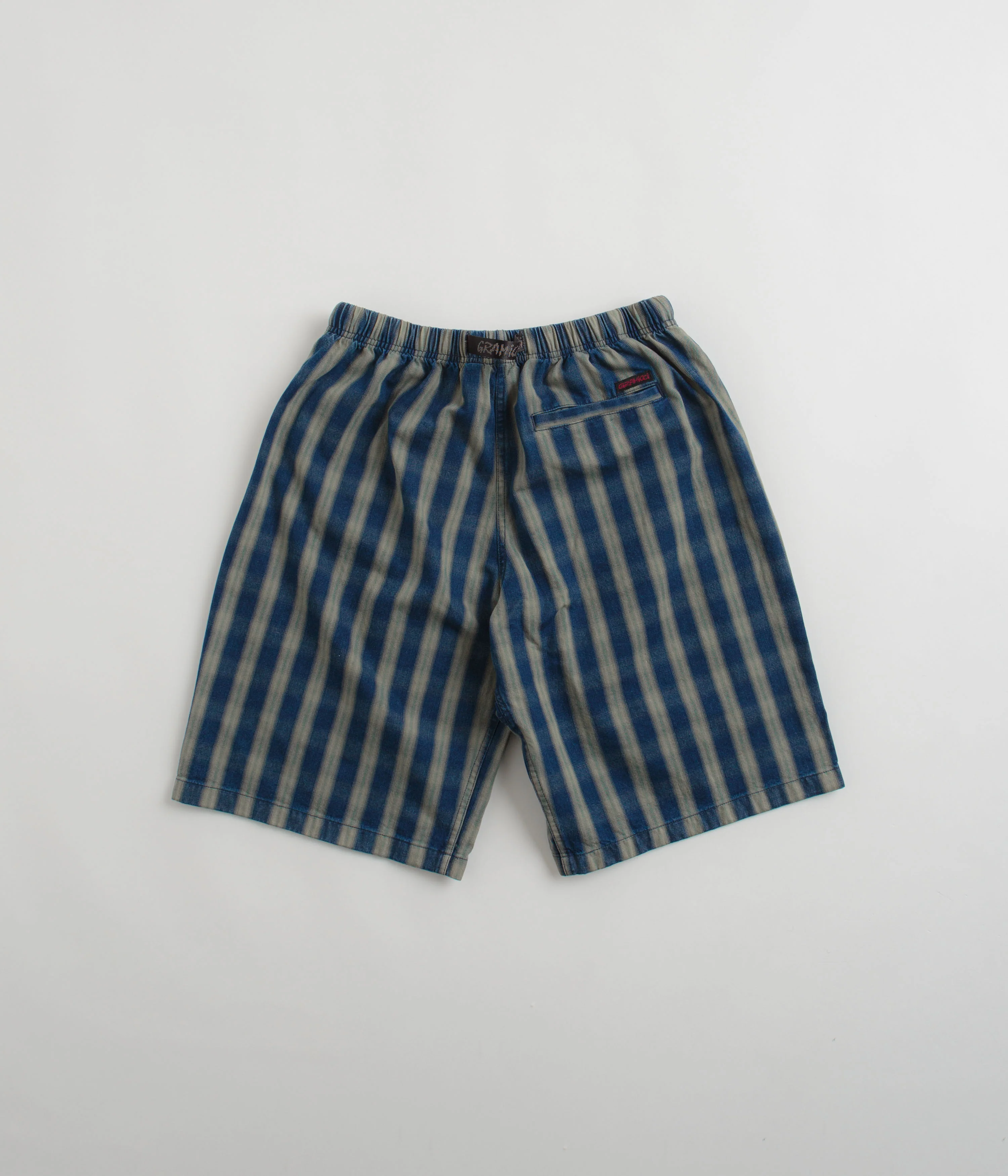 Gramicci OG Yarn Dye Shadow Plaid Jam Shorts - Blue - Image 3