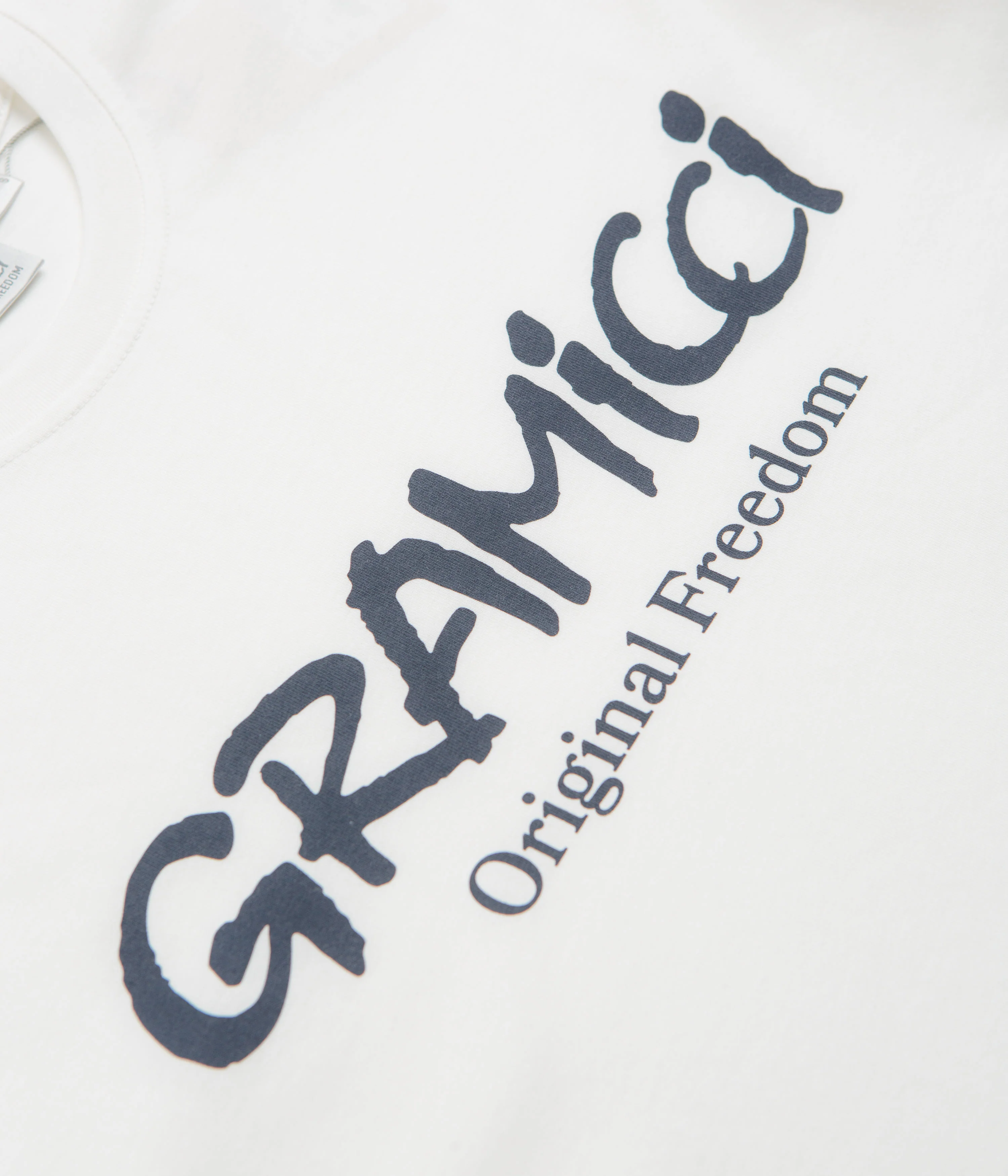 Gramicci Original Freedom Logo T-Shirt - White - Image 3