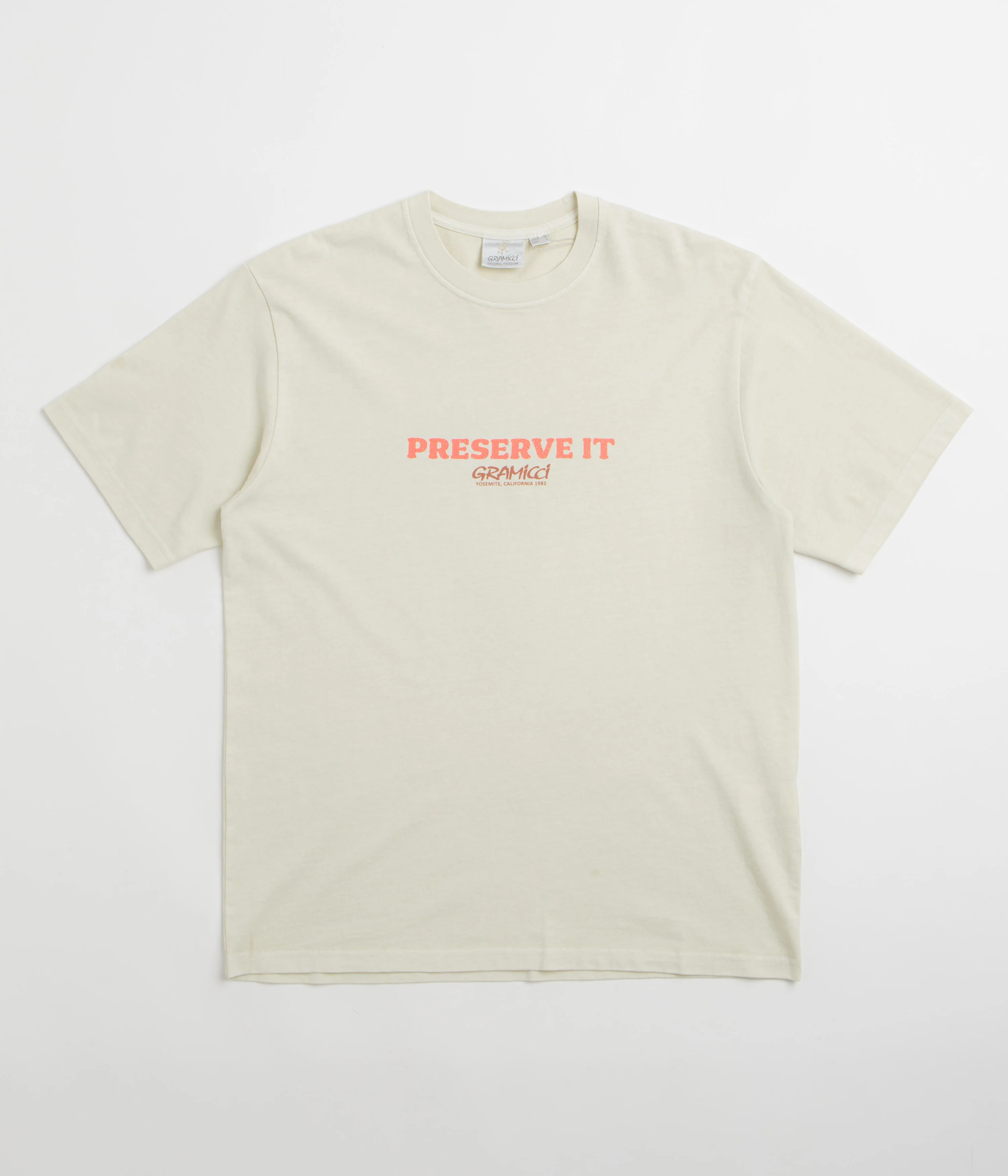 Gramicci Pigment Dye Footprints T-Shirt - Natural - Image 2