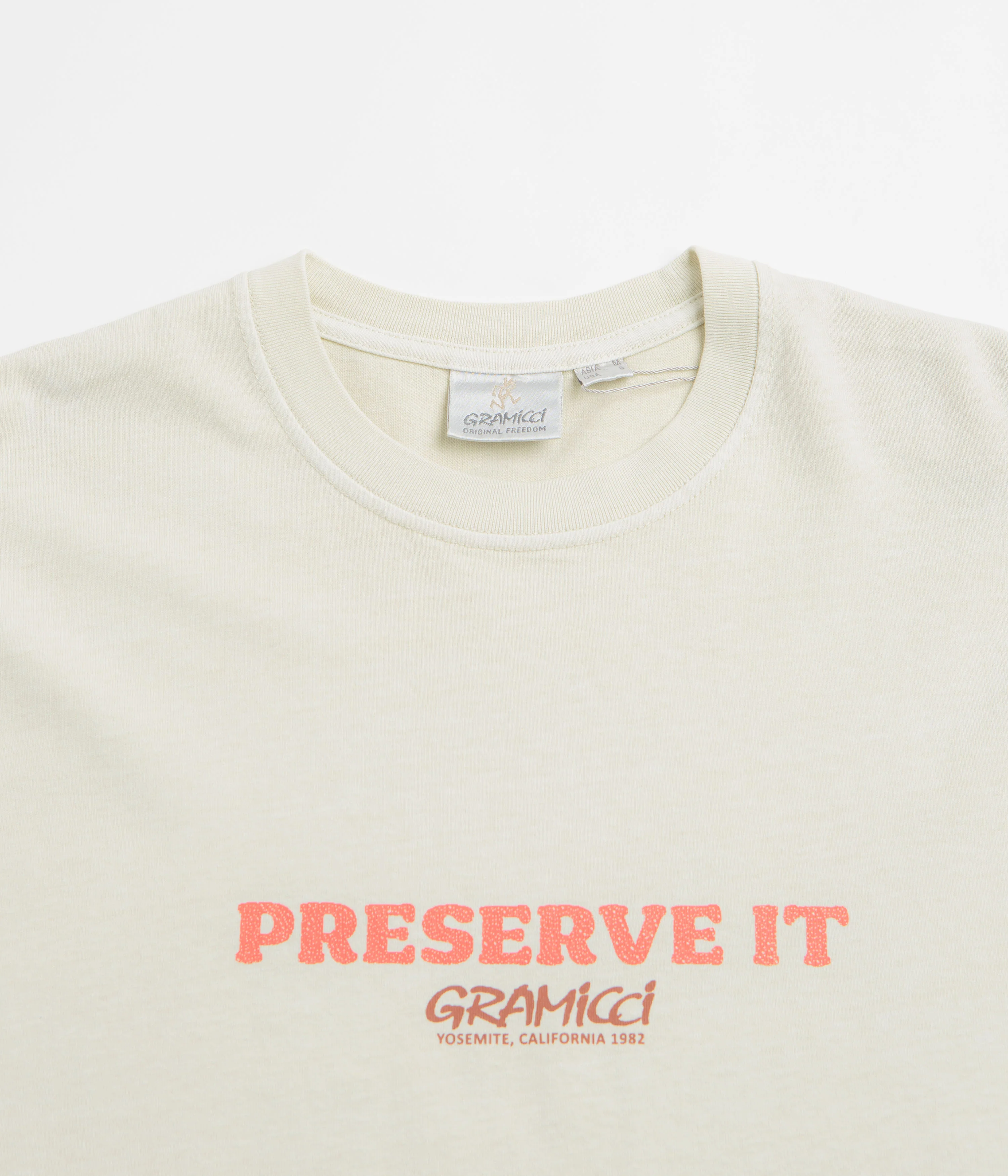 Gramicci Pigment Dye Footprints T-Shirt - Natural - Image 3