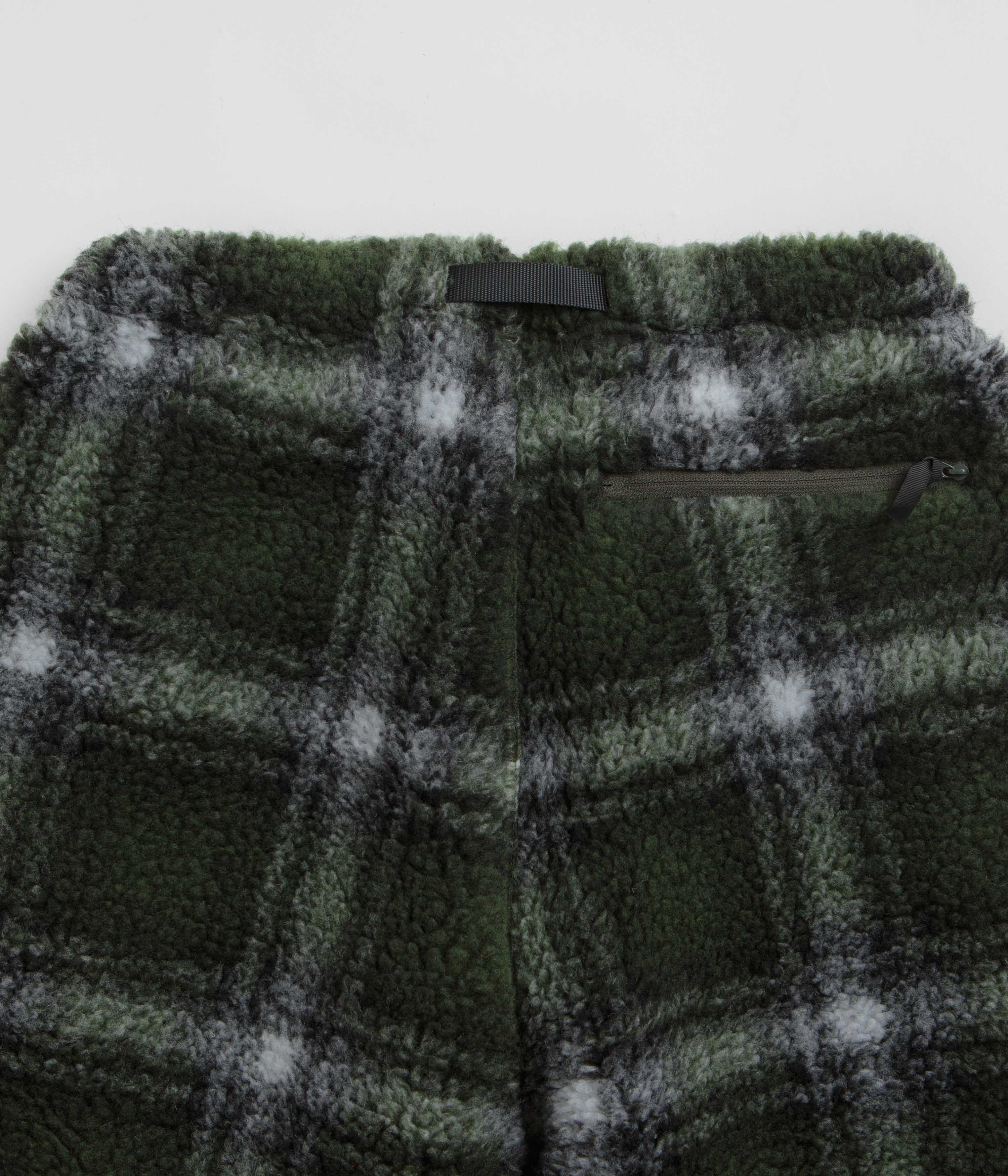 Gramicci Shadow Plaid Sherpa Pants - Olive Shadow Plaid - Image 5