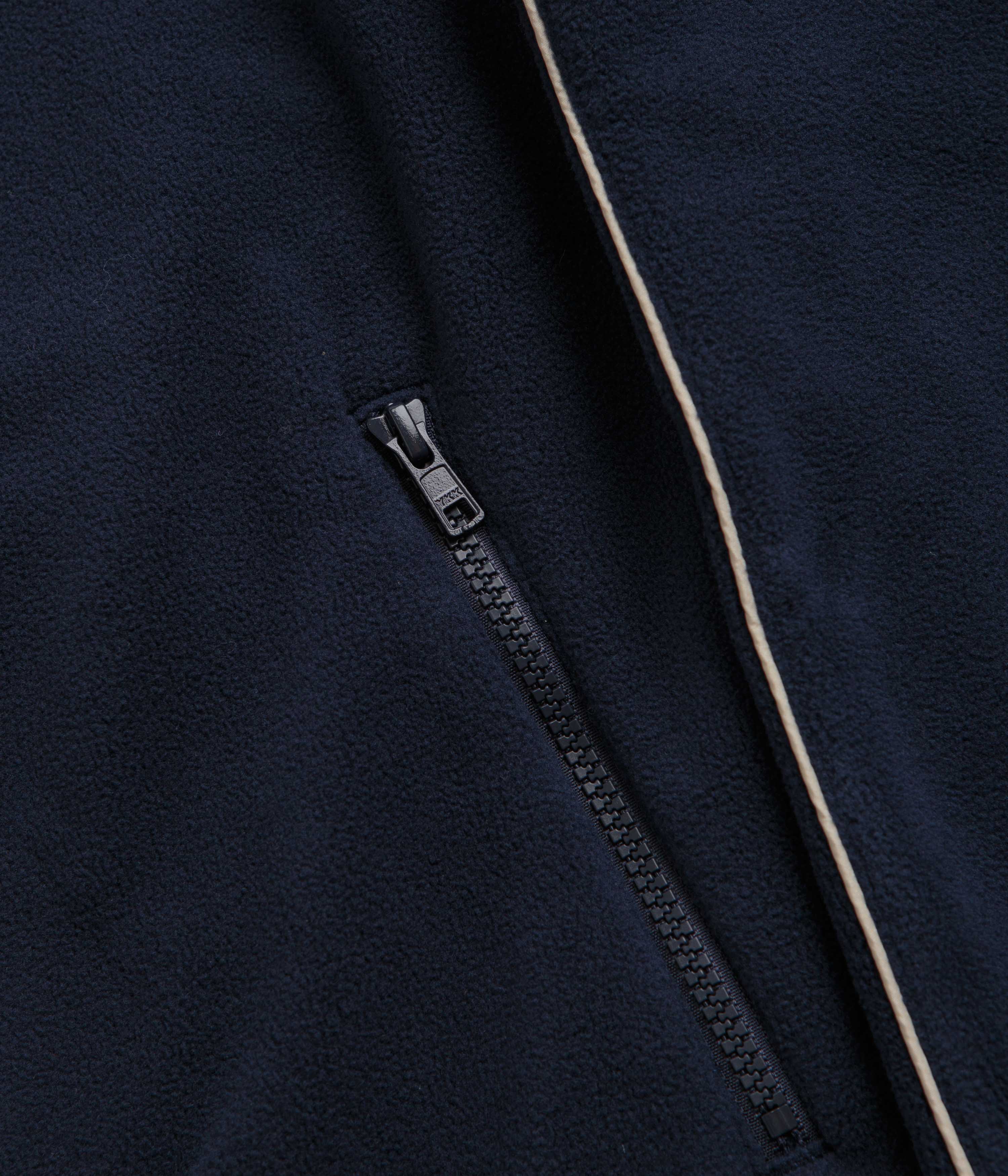 Grand Collection x Umbro 1/4 Zip Micro Fleece - Navy / Cream - Image 3