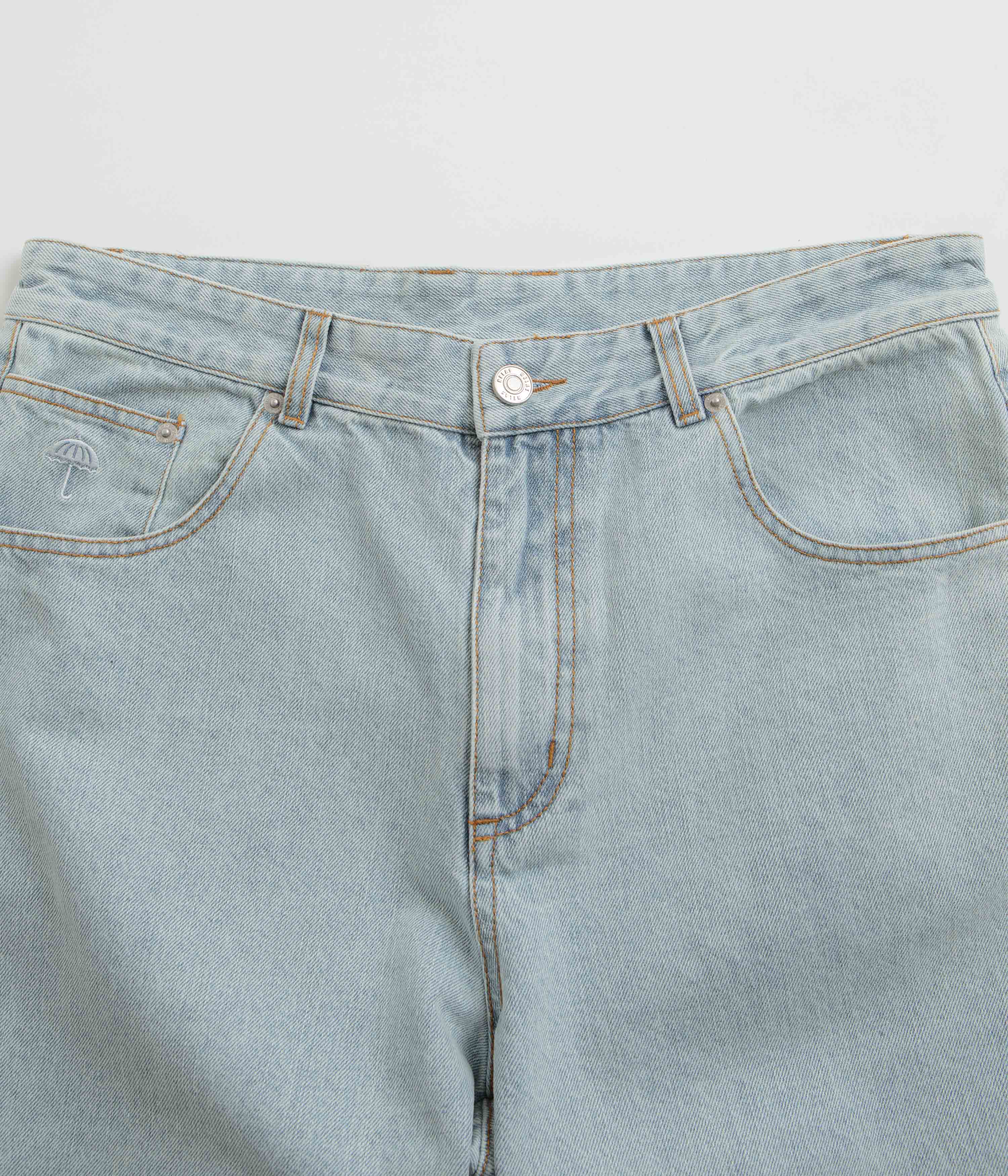 Helas Dieu Grec Jeans Shorts - Light Blue - Image 4