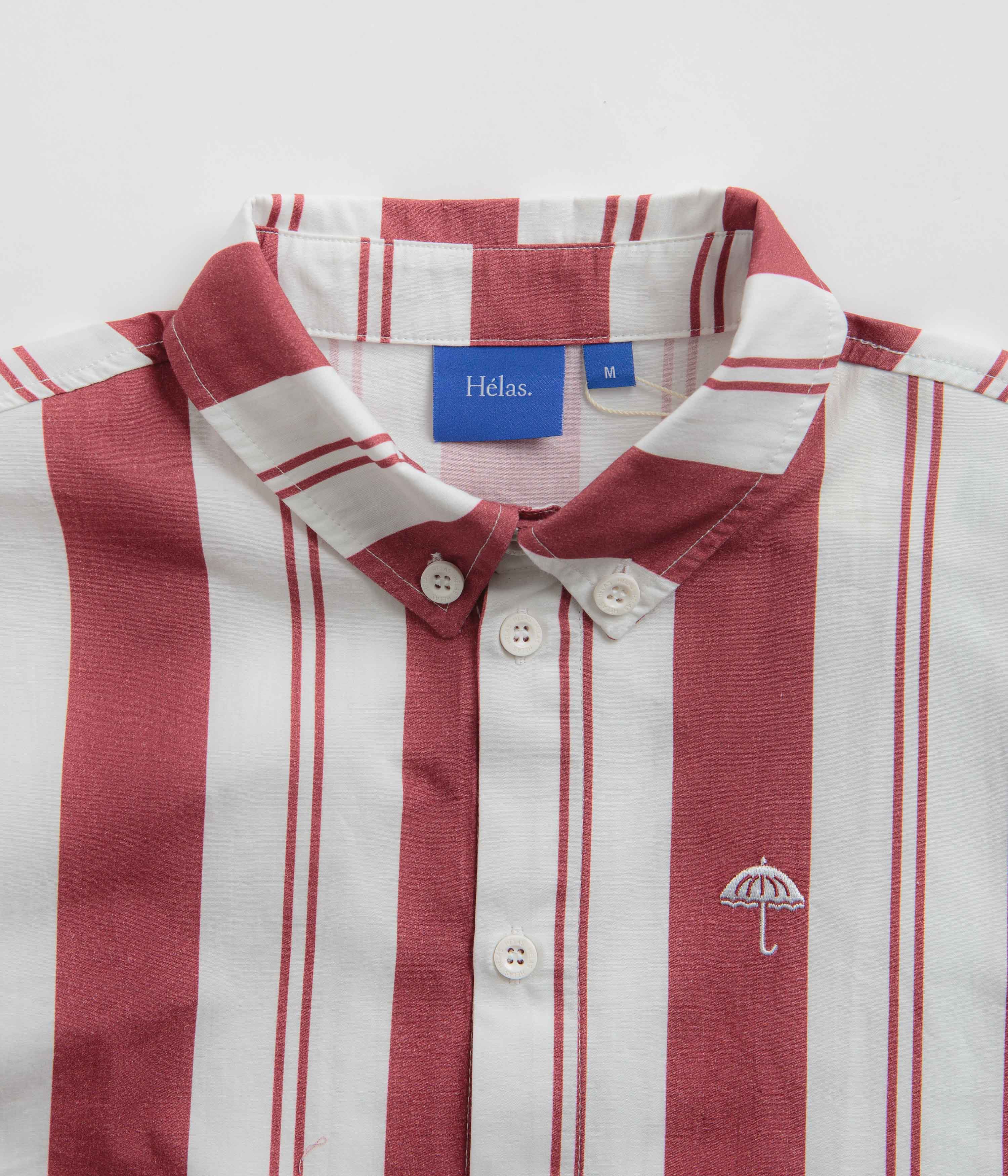 Helas Laba Shirt - White / Burgundy - Image 4