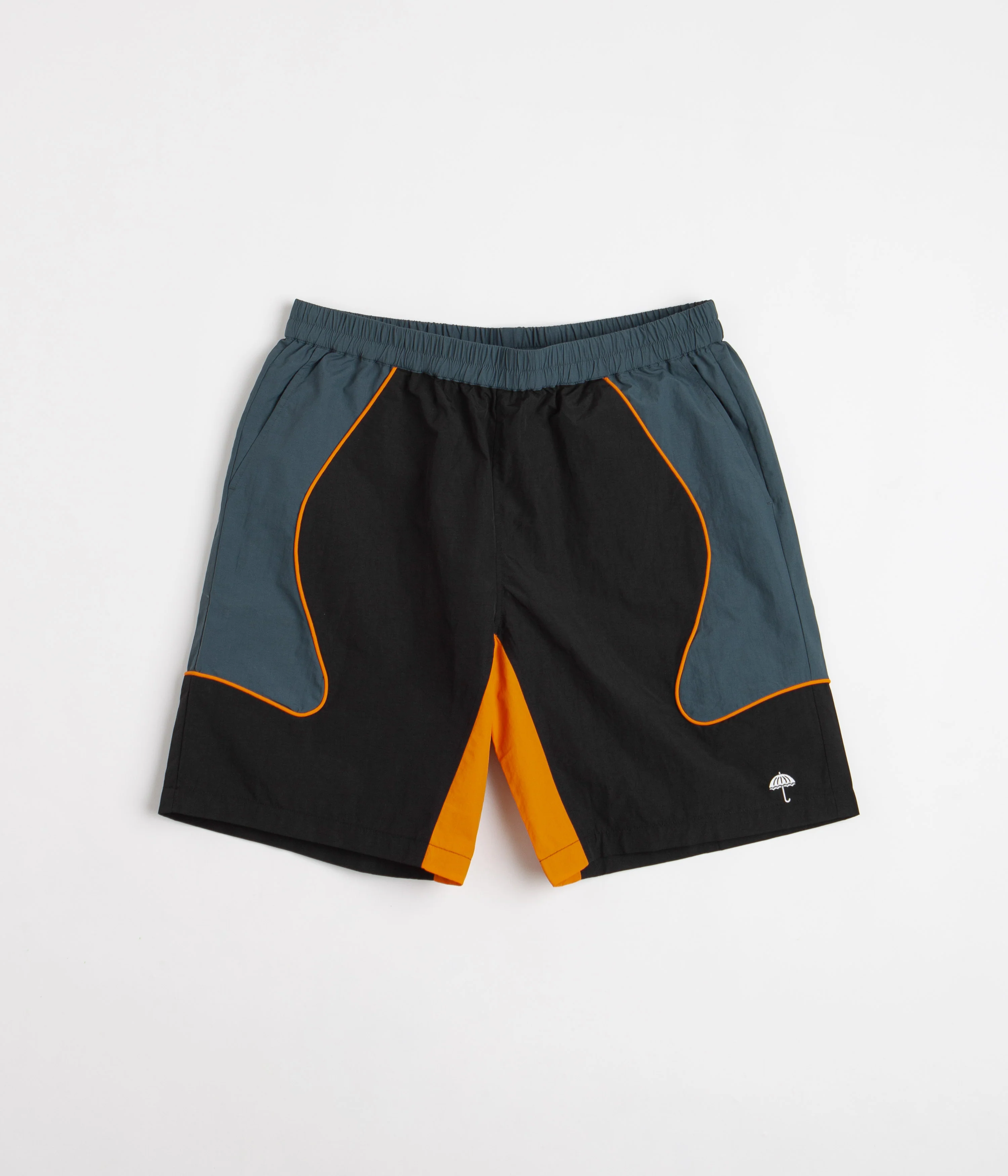 Helas Lime Sport Shorts - Black