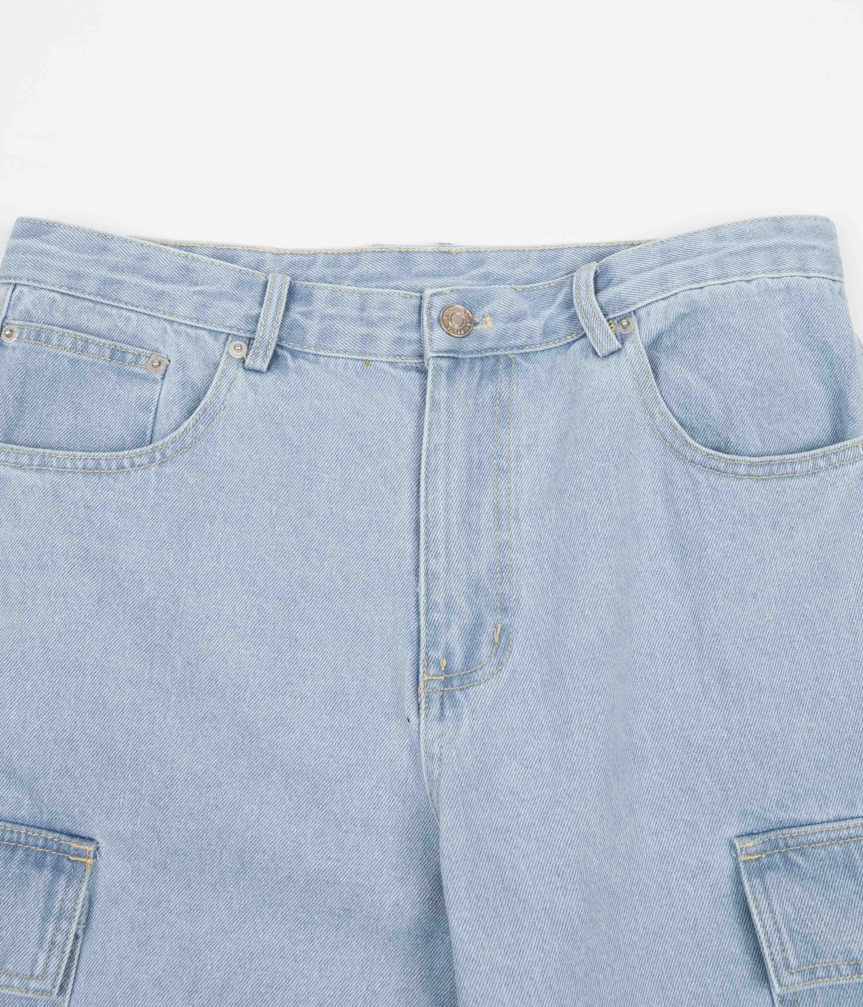 Helas Poke Denim Shorts - Blue - Image 4
