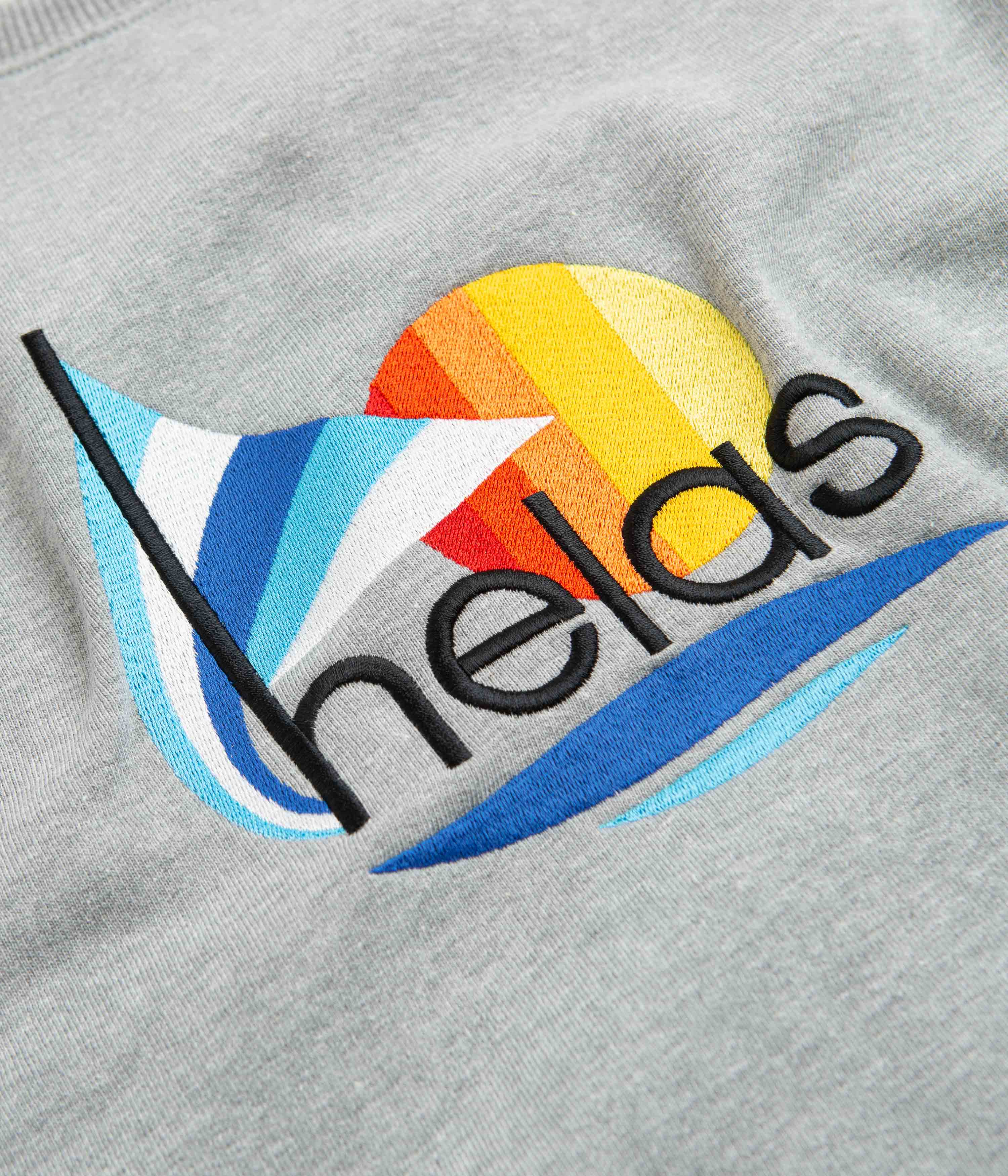 Helas Sail Crewneck Sweatshirt - Heather Grey - Image 3