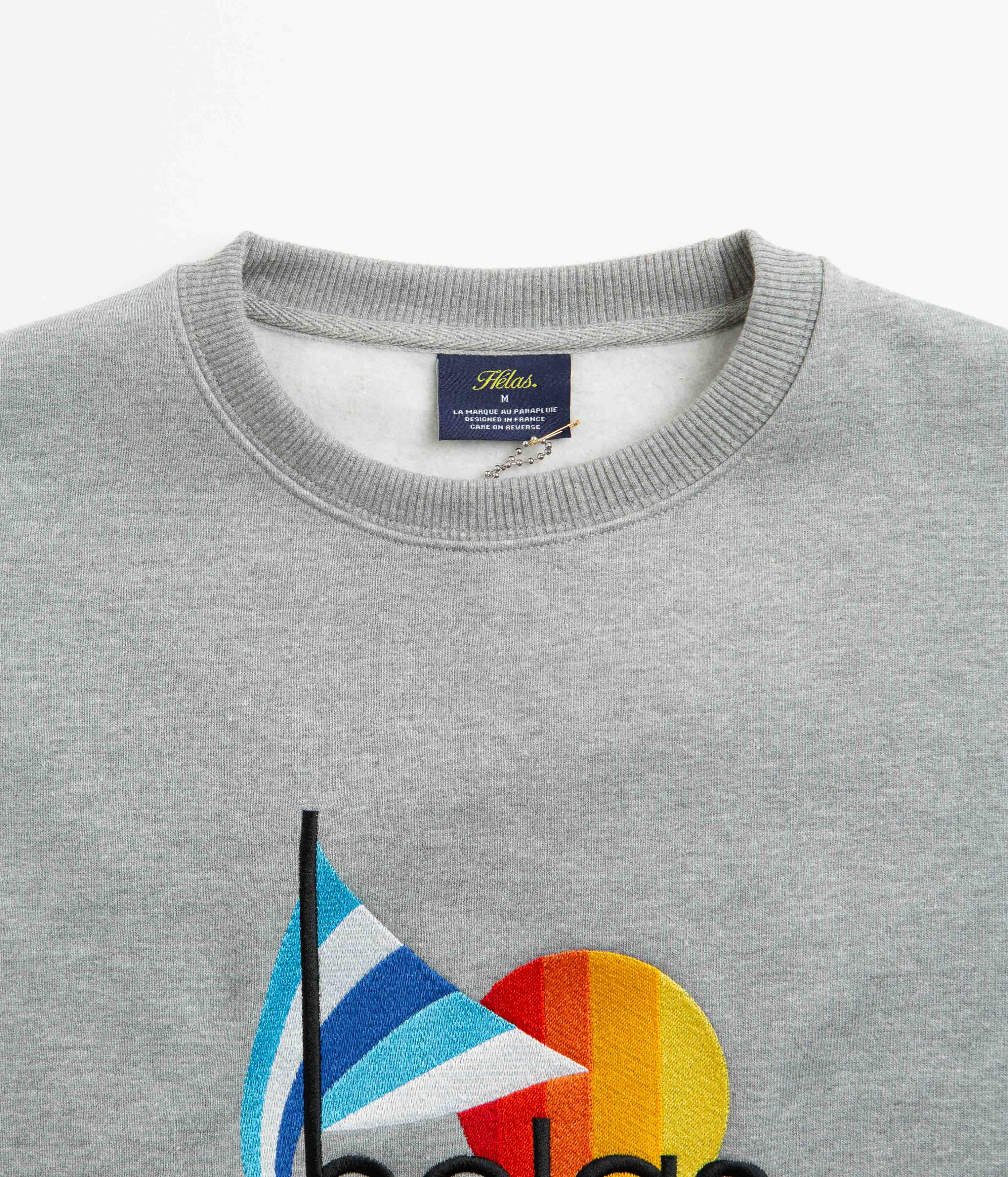 Helas Sail Crewneck Sweatshirt - Heather Grey - Image 4