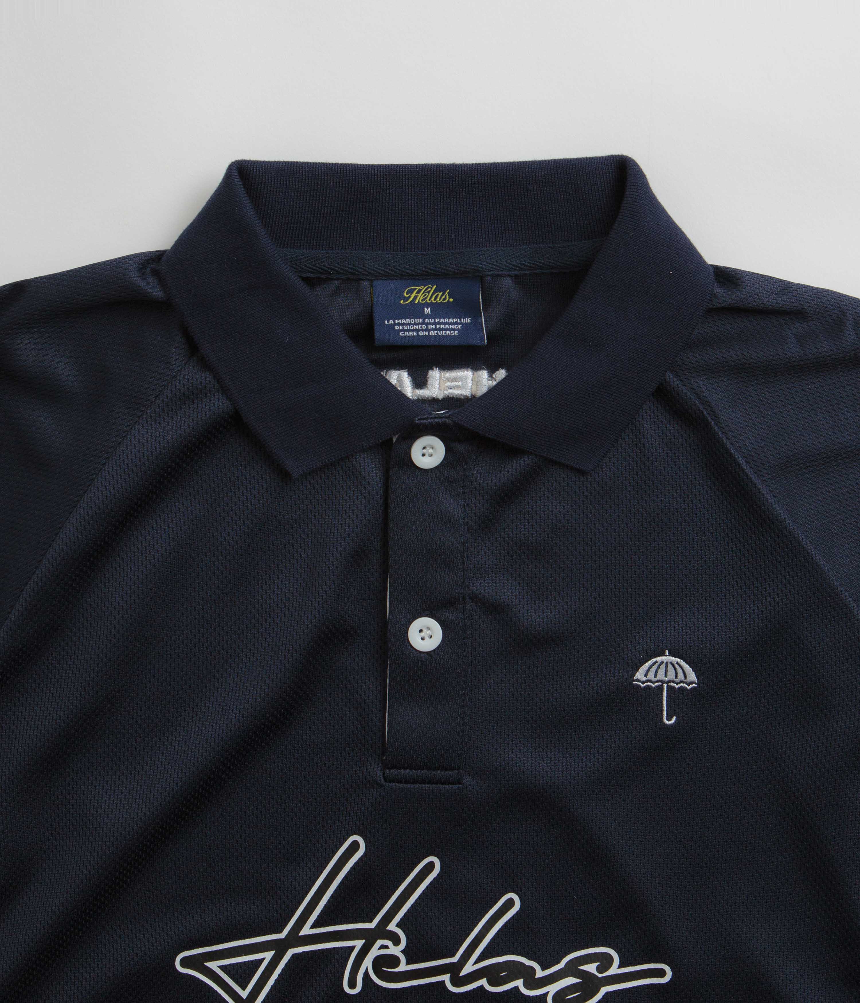 Helas Skateboarding Jersey Polo Shirt - Navy - Image 5
