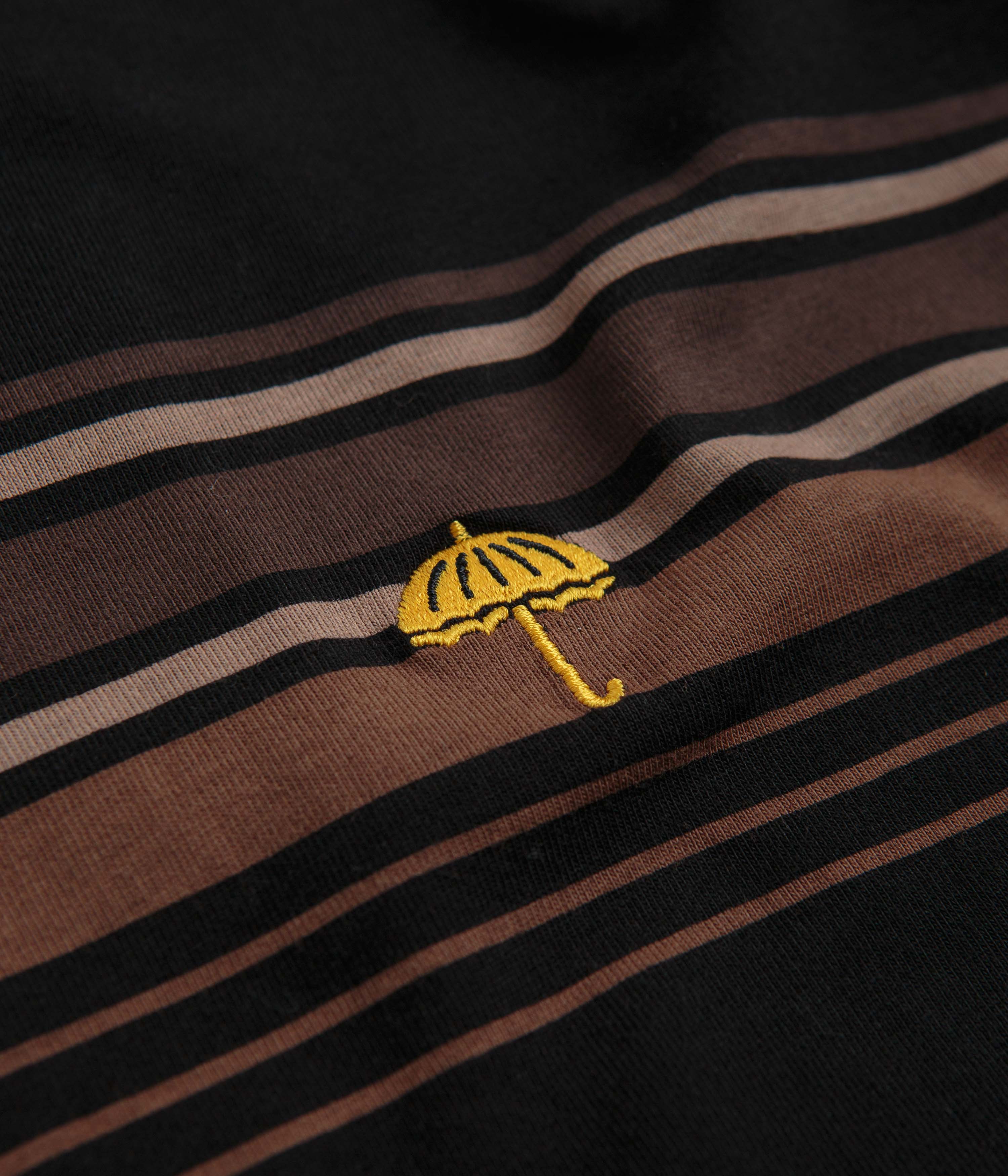 Helas Strip Long Sleeve T-Shirt - Black / Brown - Image 3