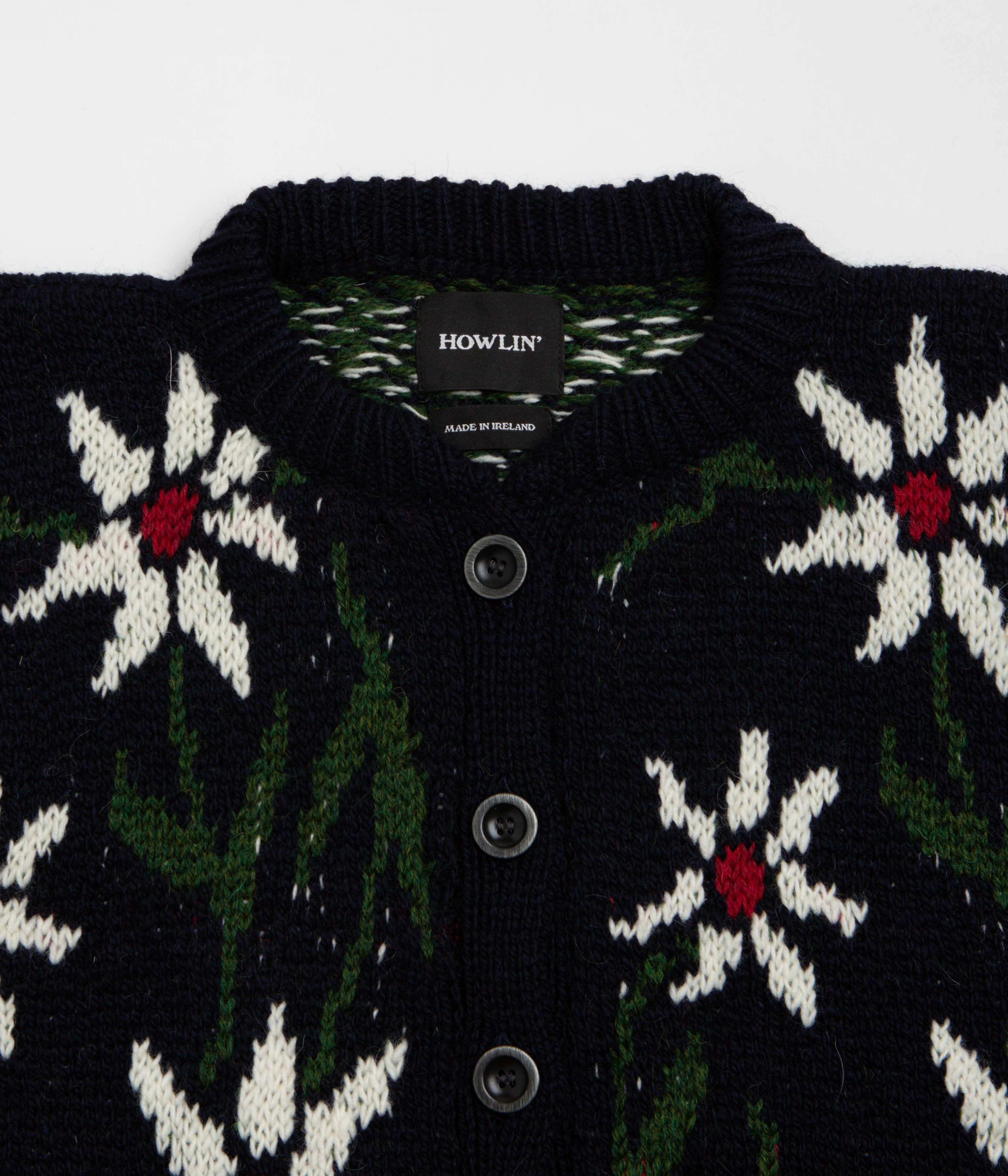 Howlin' Womens Flower Cardigan - Navy - Image 4
